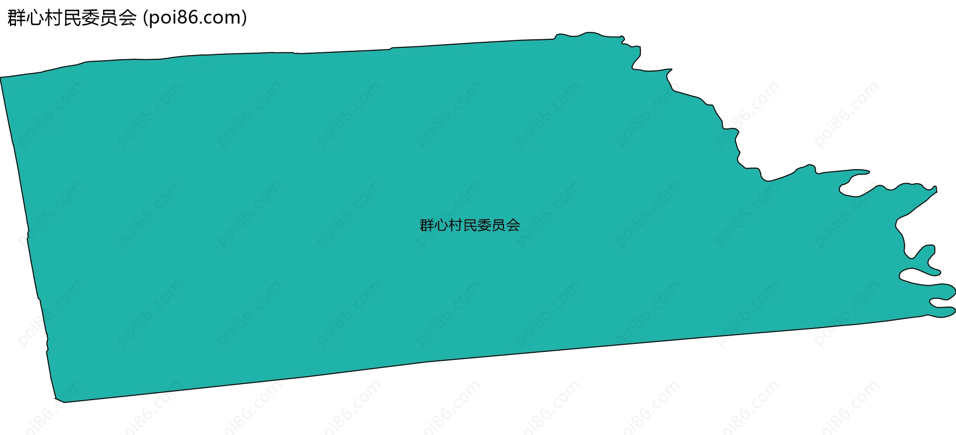 群心村民委员会边界地图