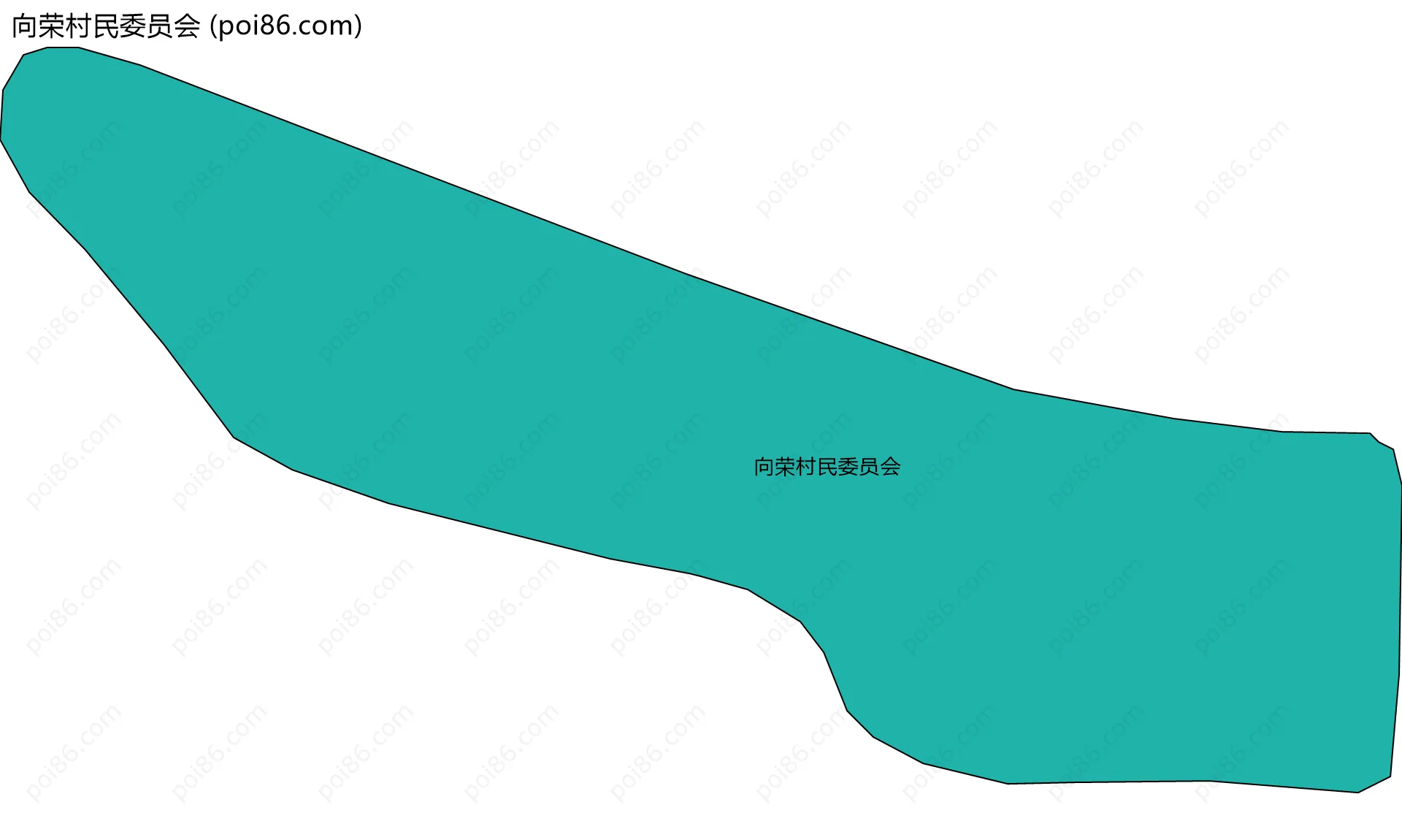 向荣村民委员会边界地图
