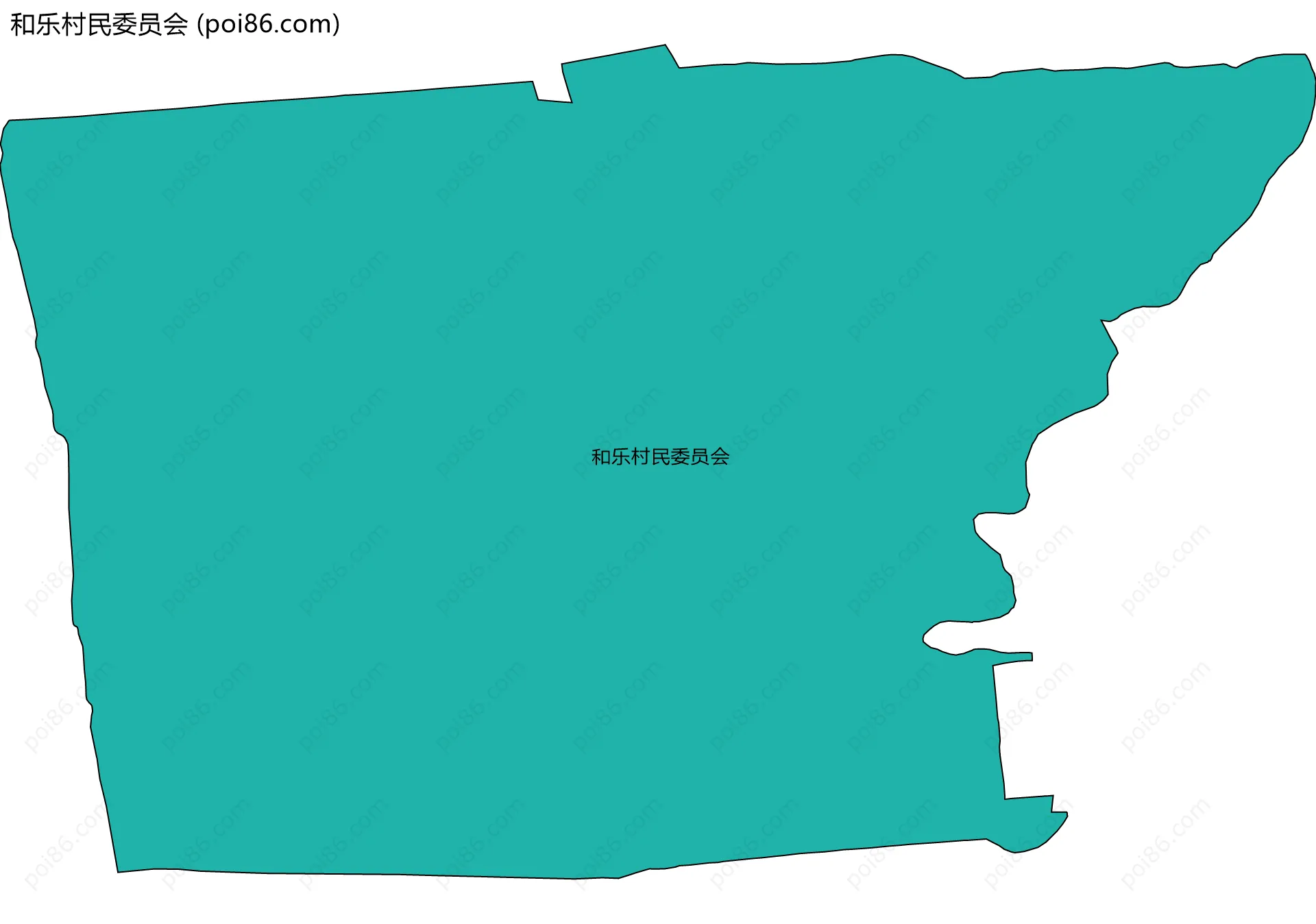 和乐村民委员会边界地图