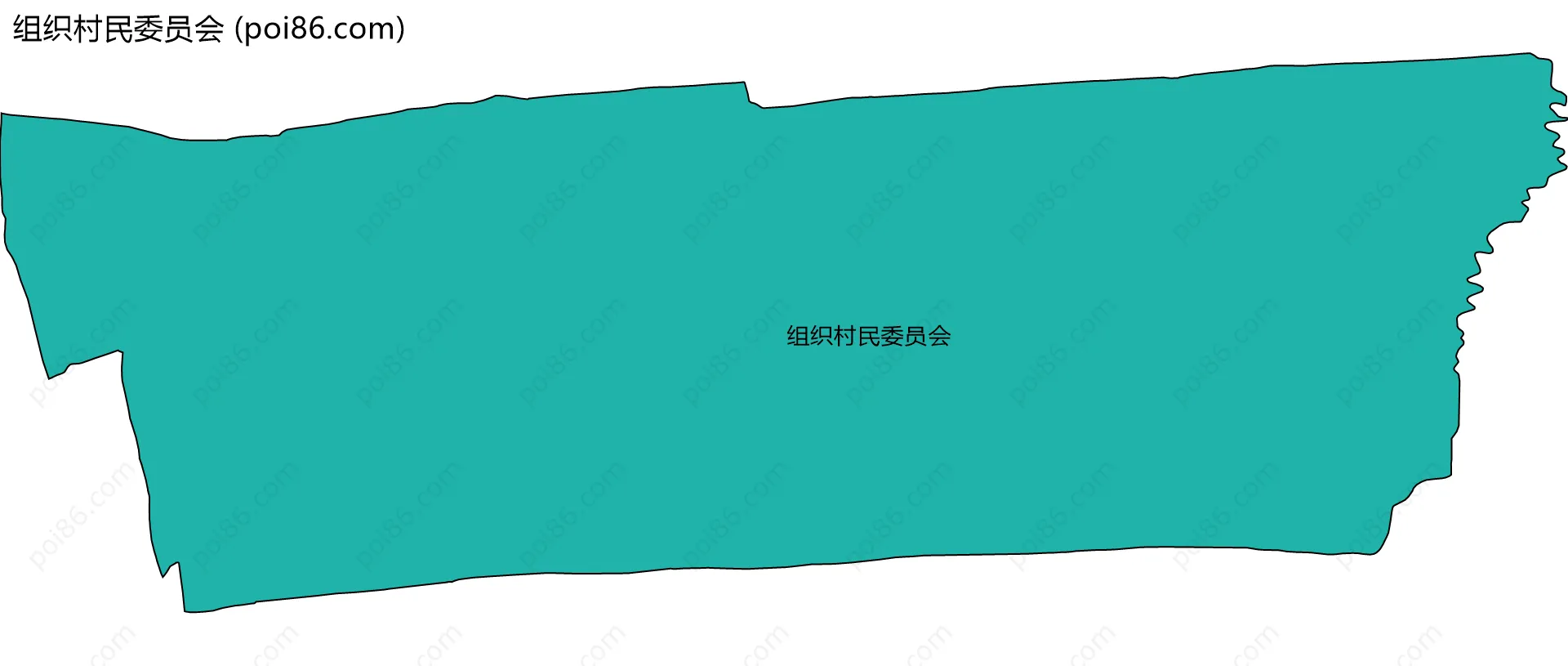 组织村民委员会边界地图