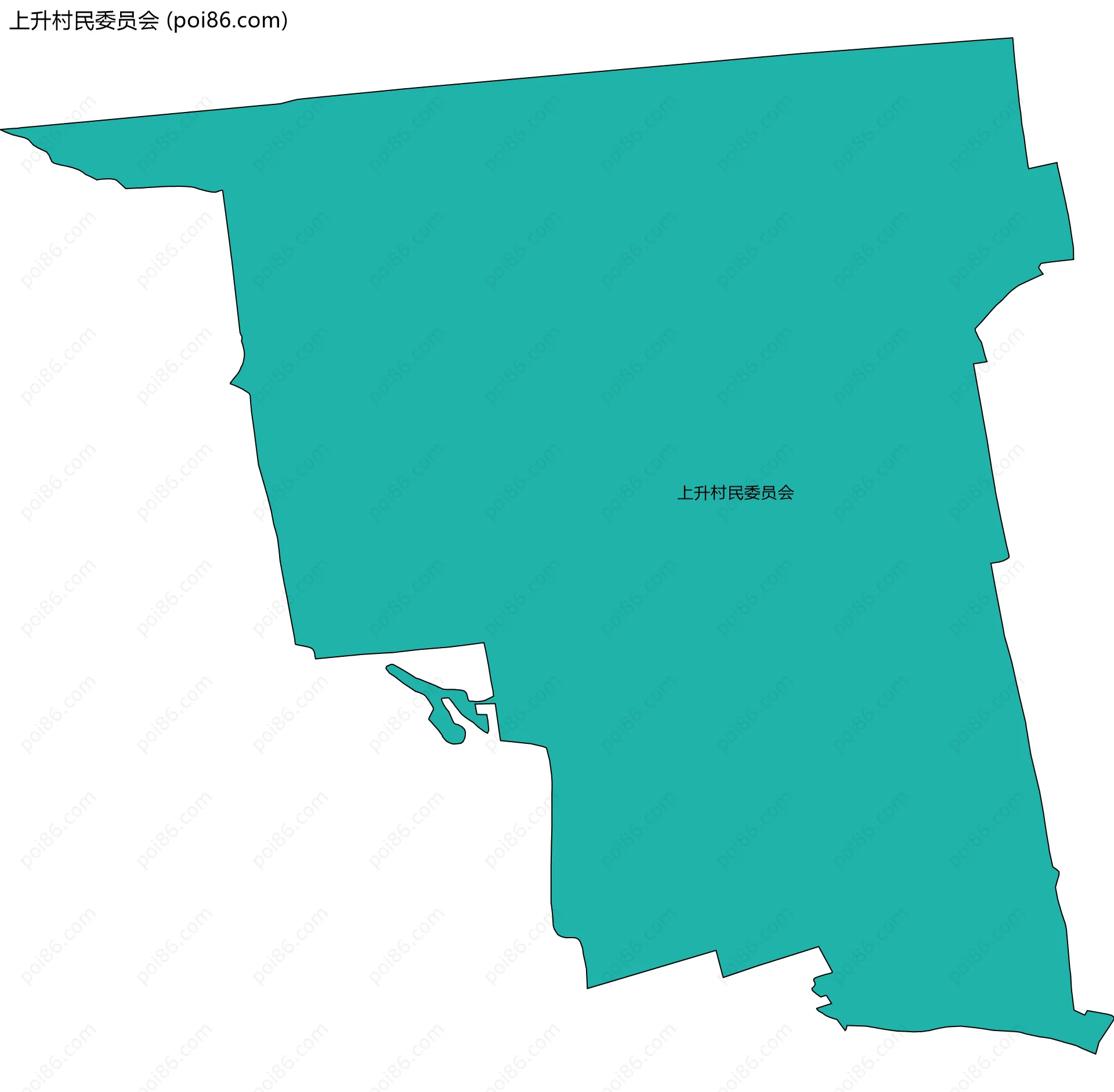 上升村民委员会边界地图