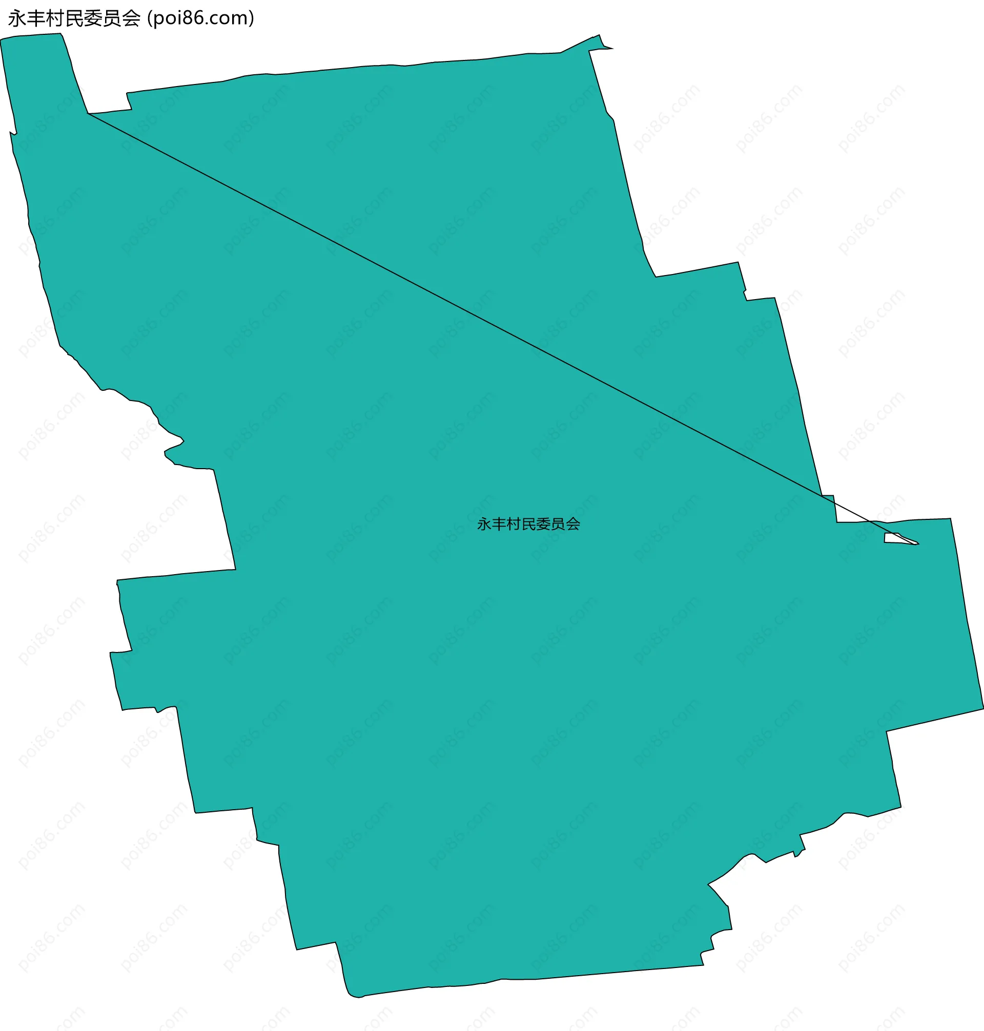 永丰村民委员会边界地图