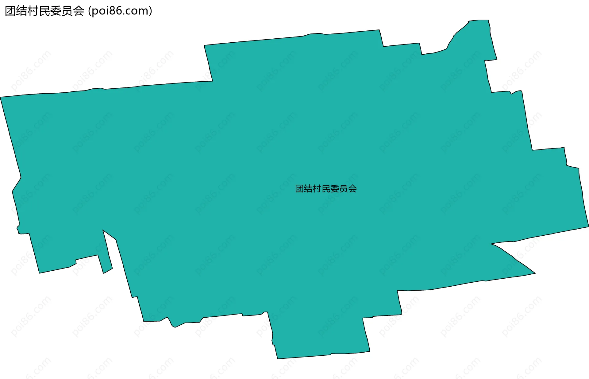 团结村民委员会边界地图