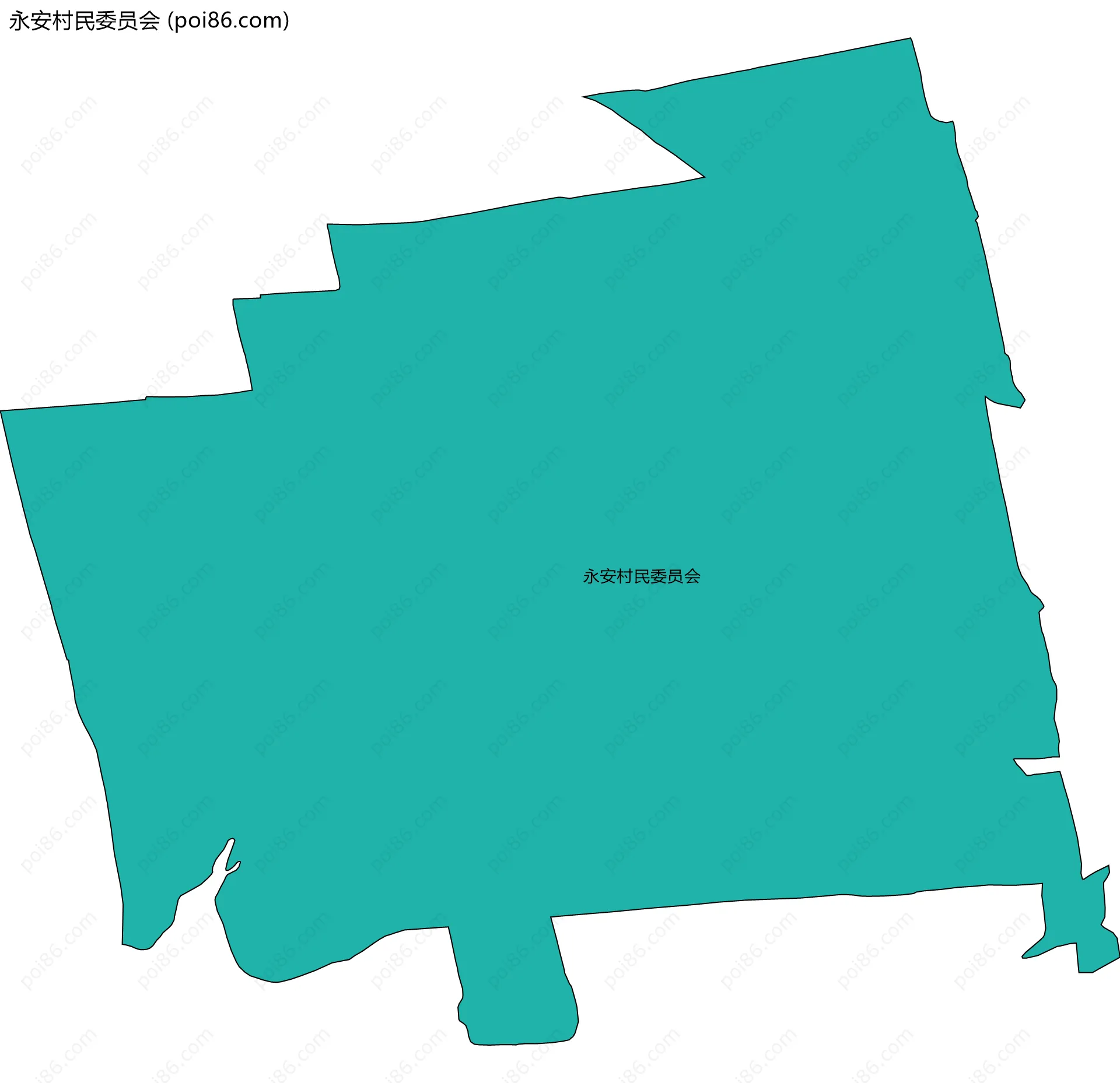 永安村民委员会边界地图