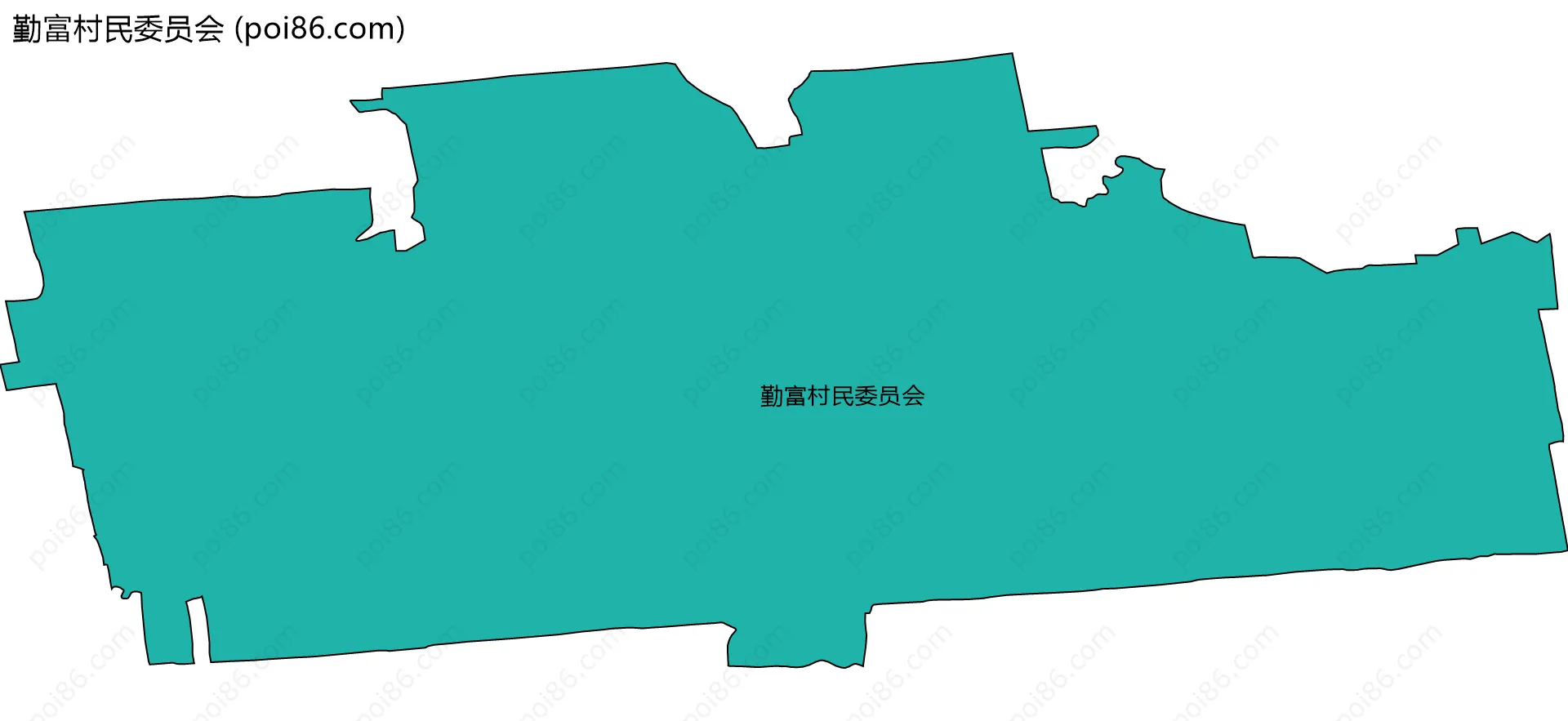 勤富村民委员会边界地图