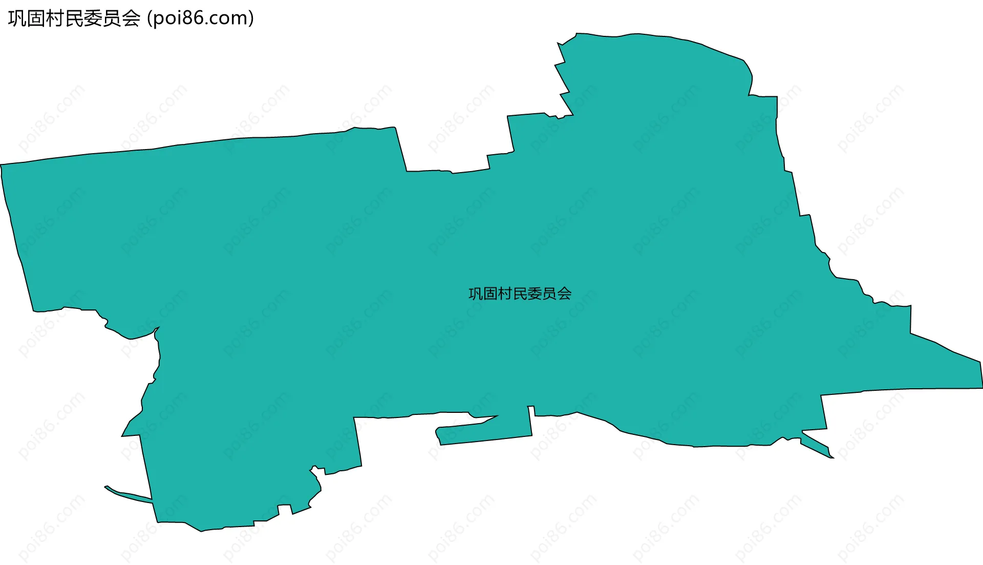 巩固村民委员会边界地图