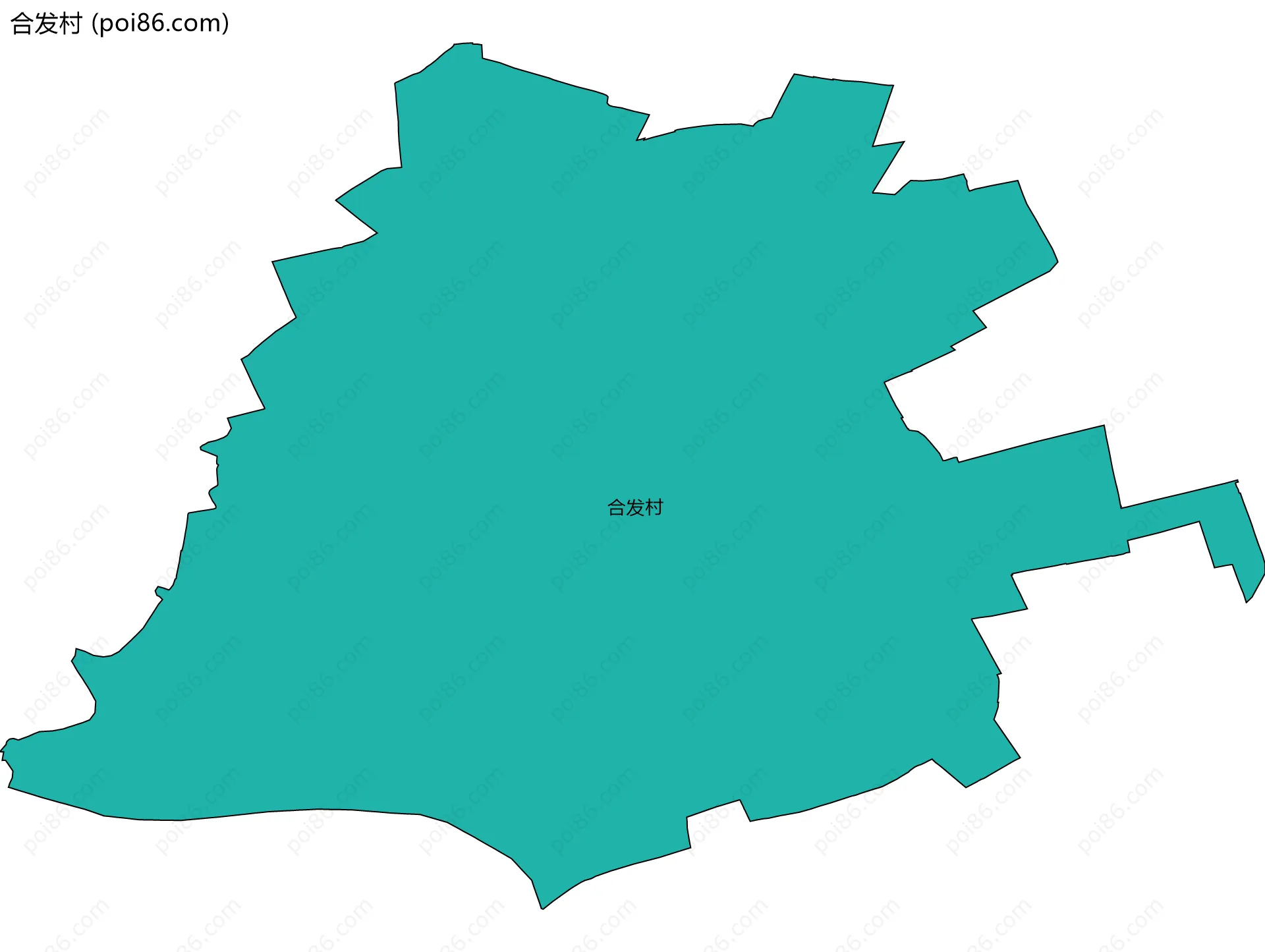 合发村边界地图