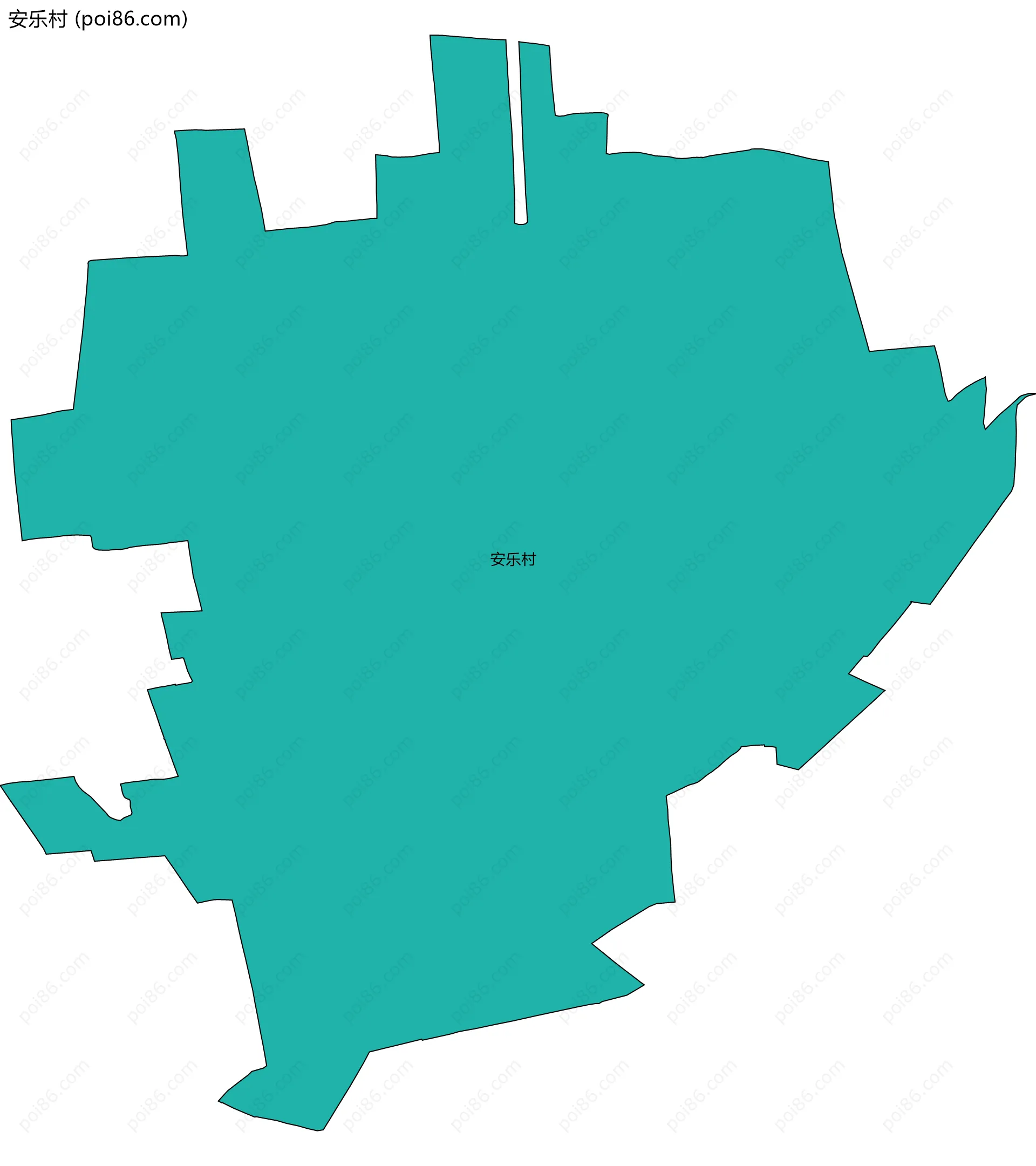 安乐村边界地图