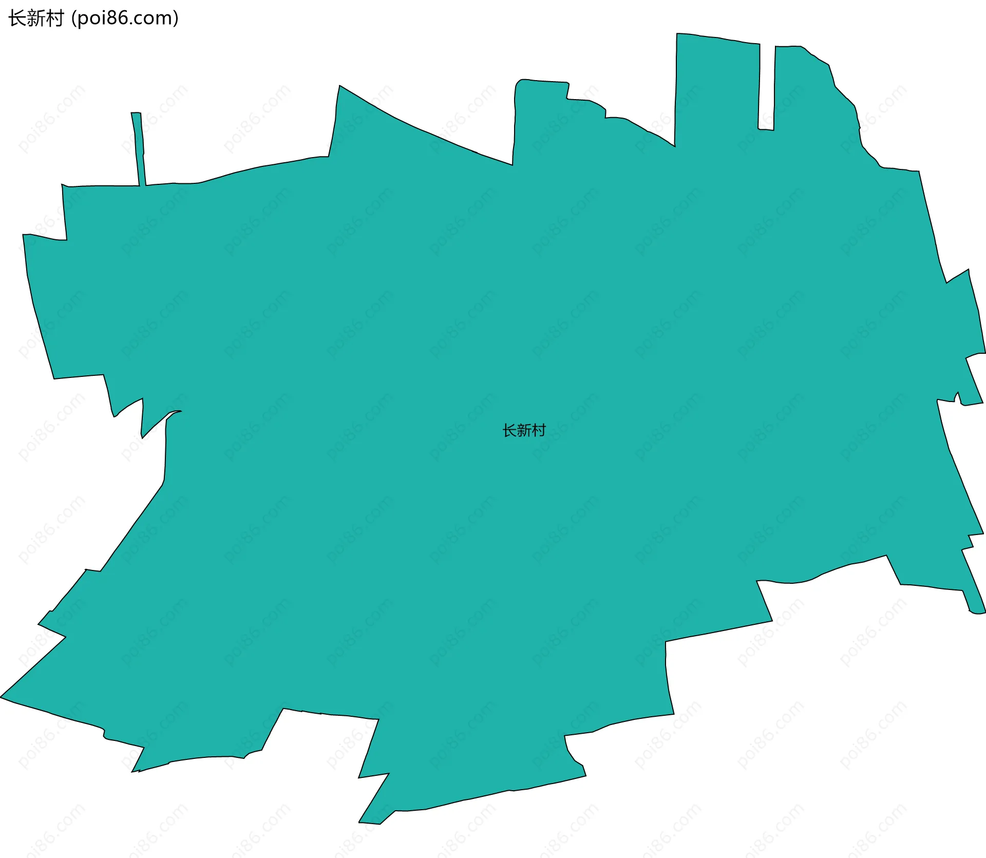 长新村边界地图