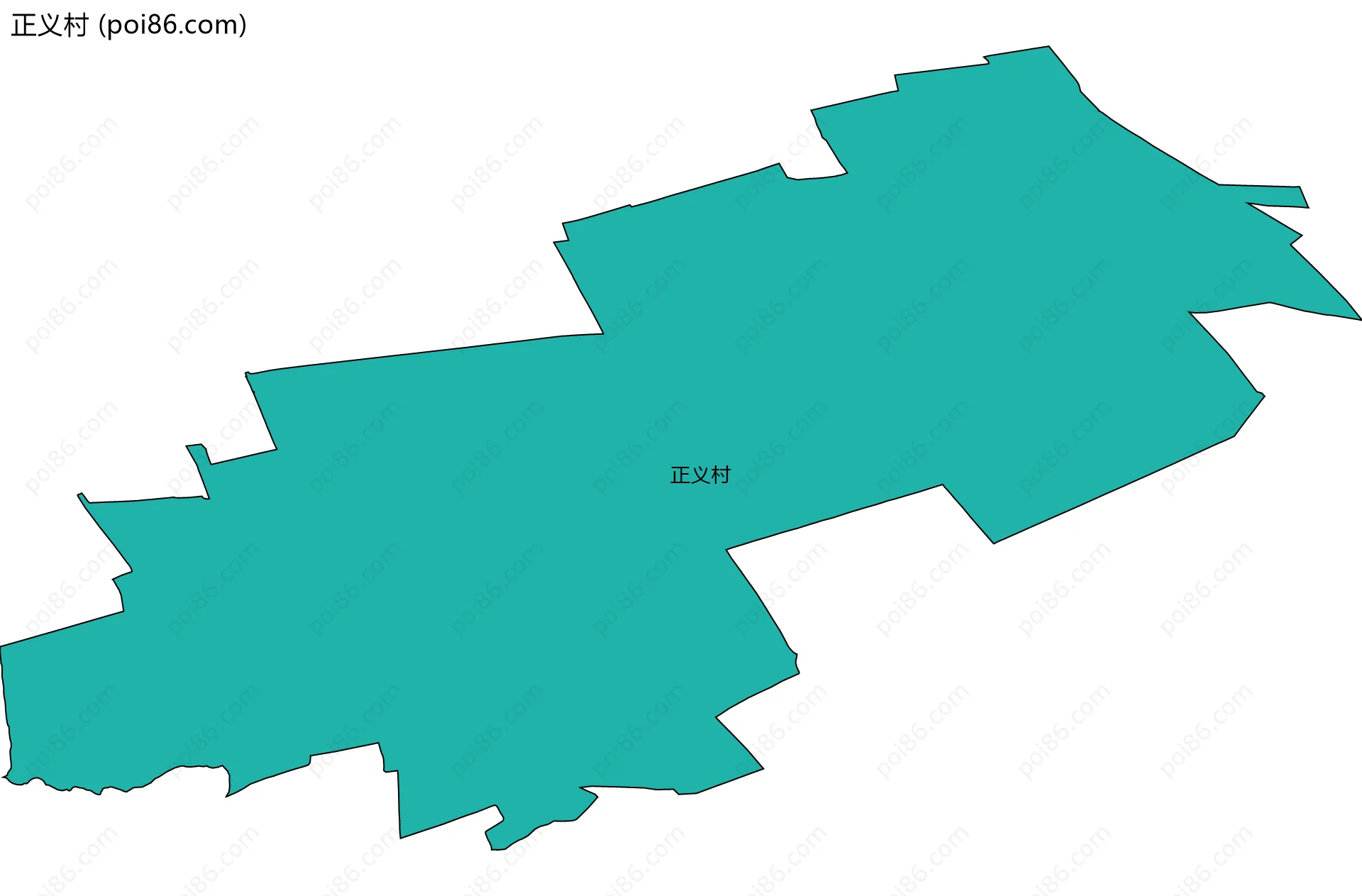 正义村边界地图