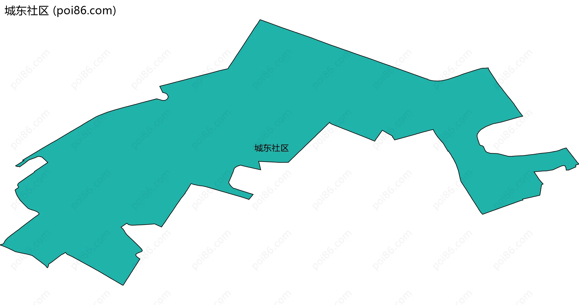城东社区边界地图