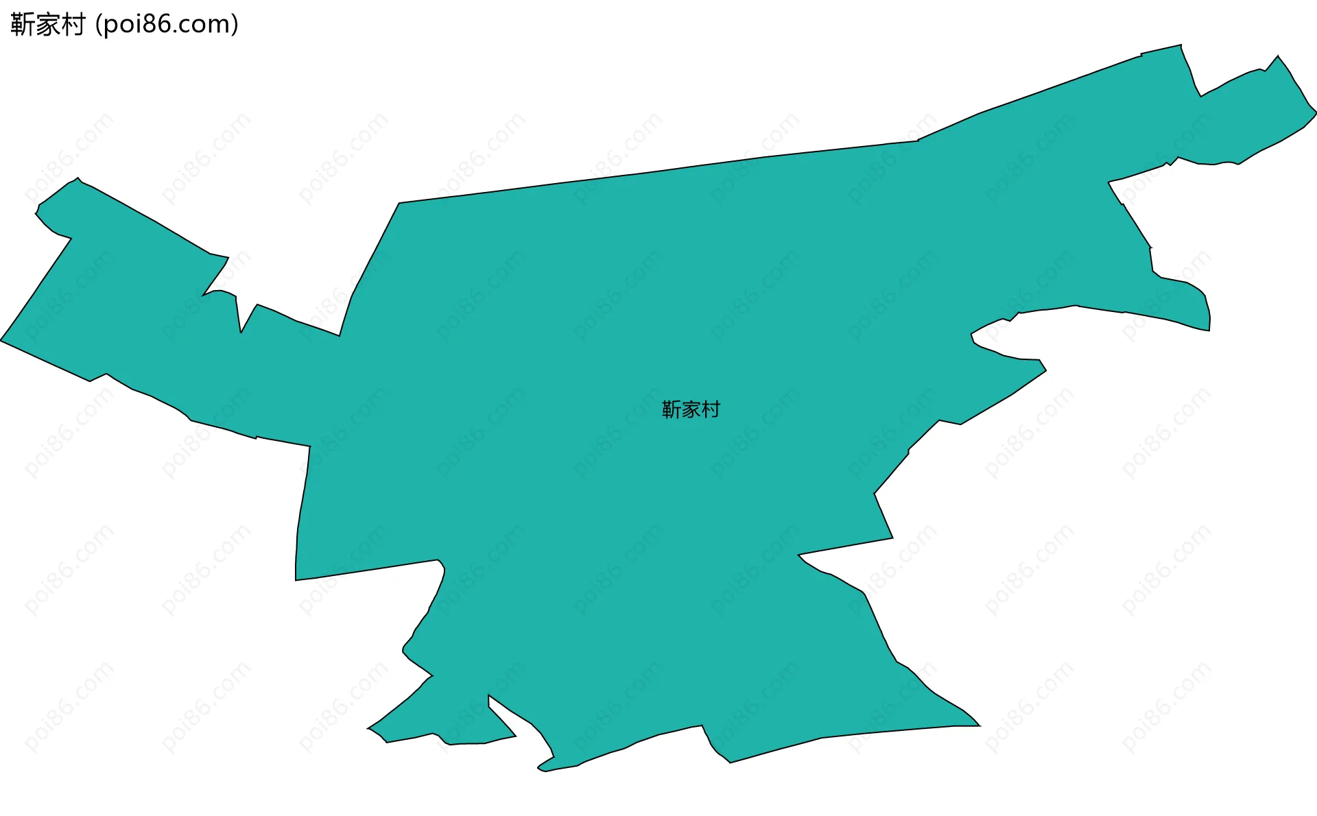 靳家村边界地图