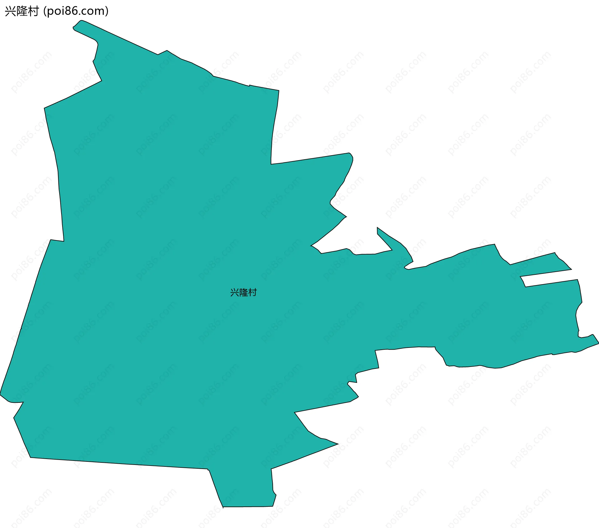 兴隆村边界地图