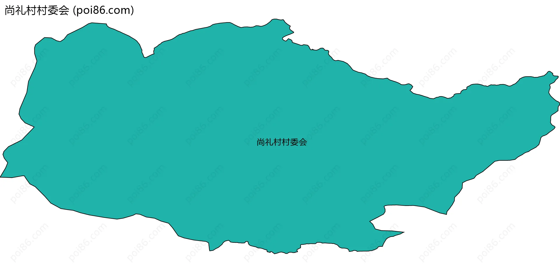 尚礼村村委会边界地图