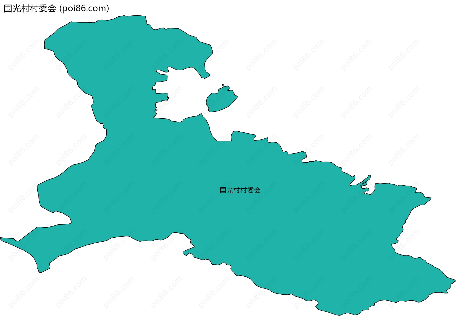 国光村村委会边界地图