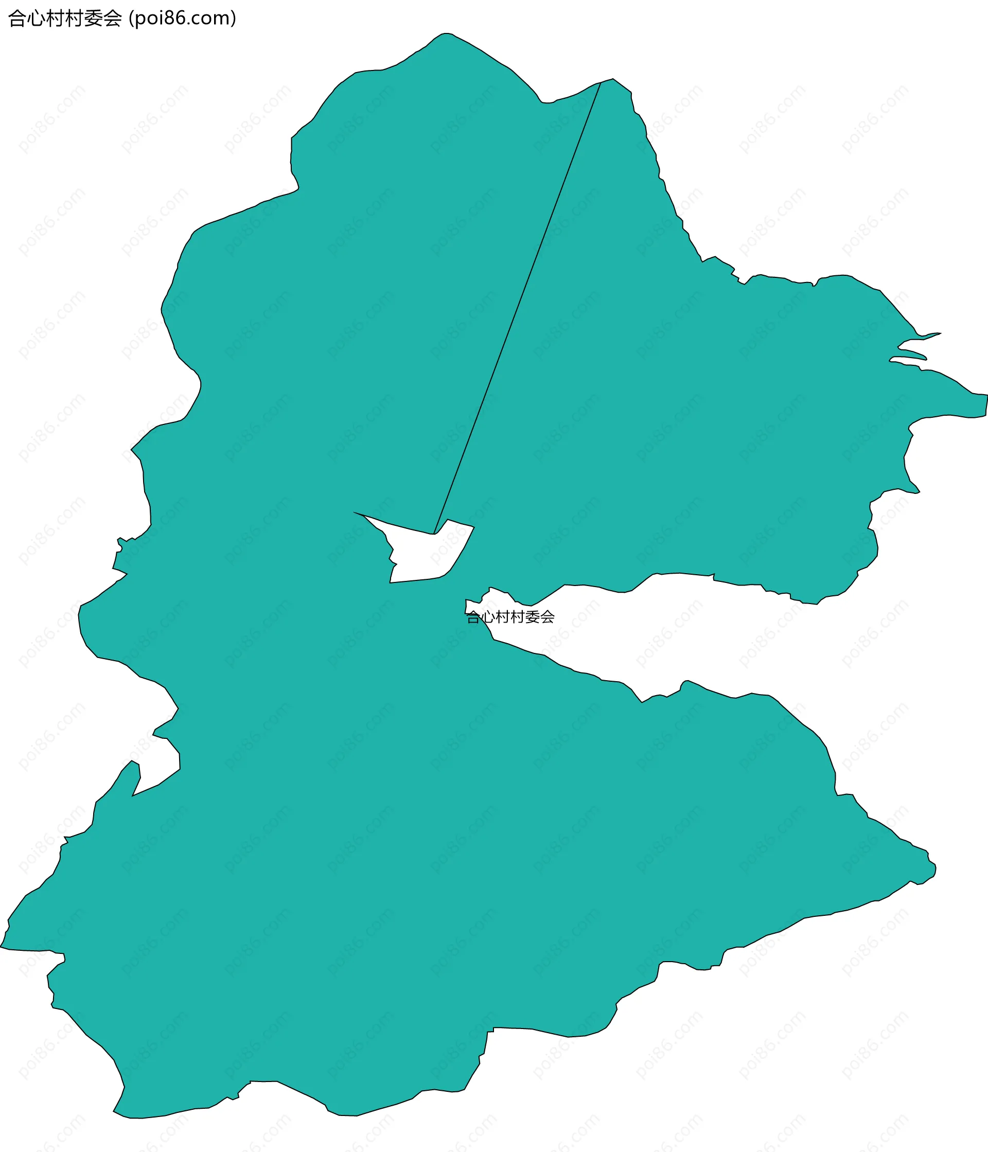 合心村村委会边界地图