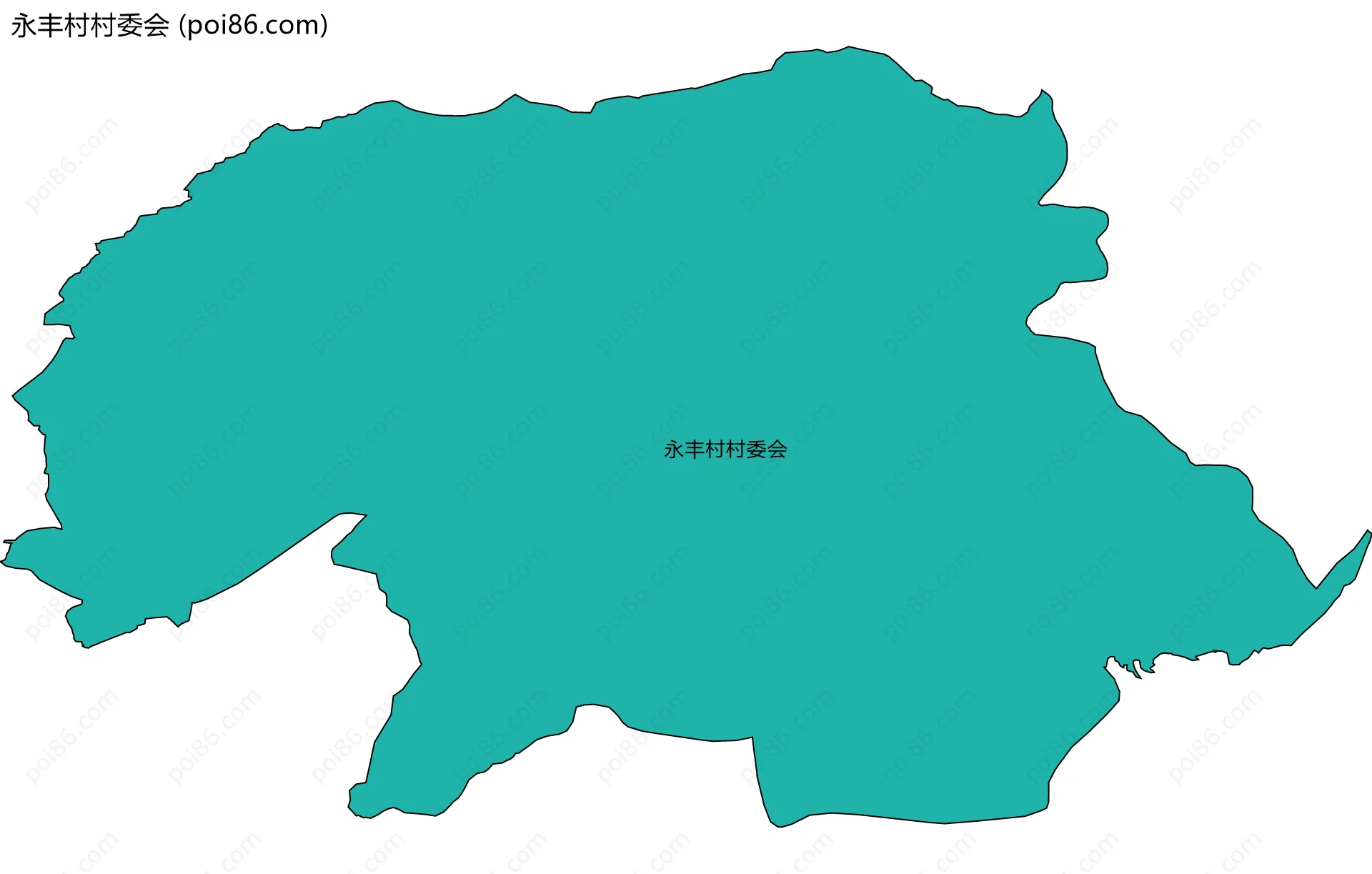 永丰村村委会边界地图