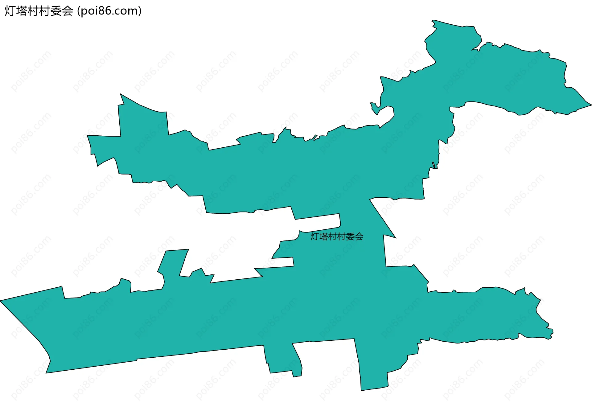 灯塔村村委会边界地图