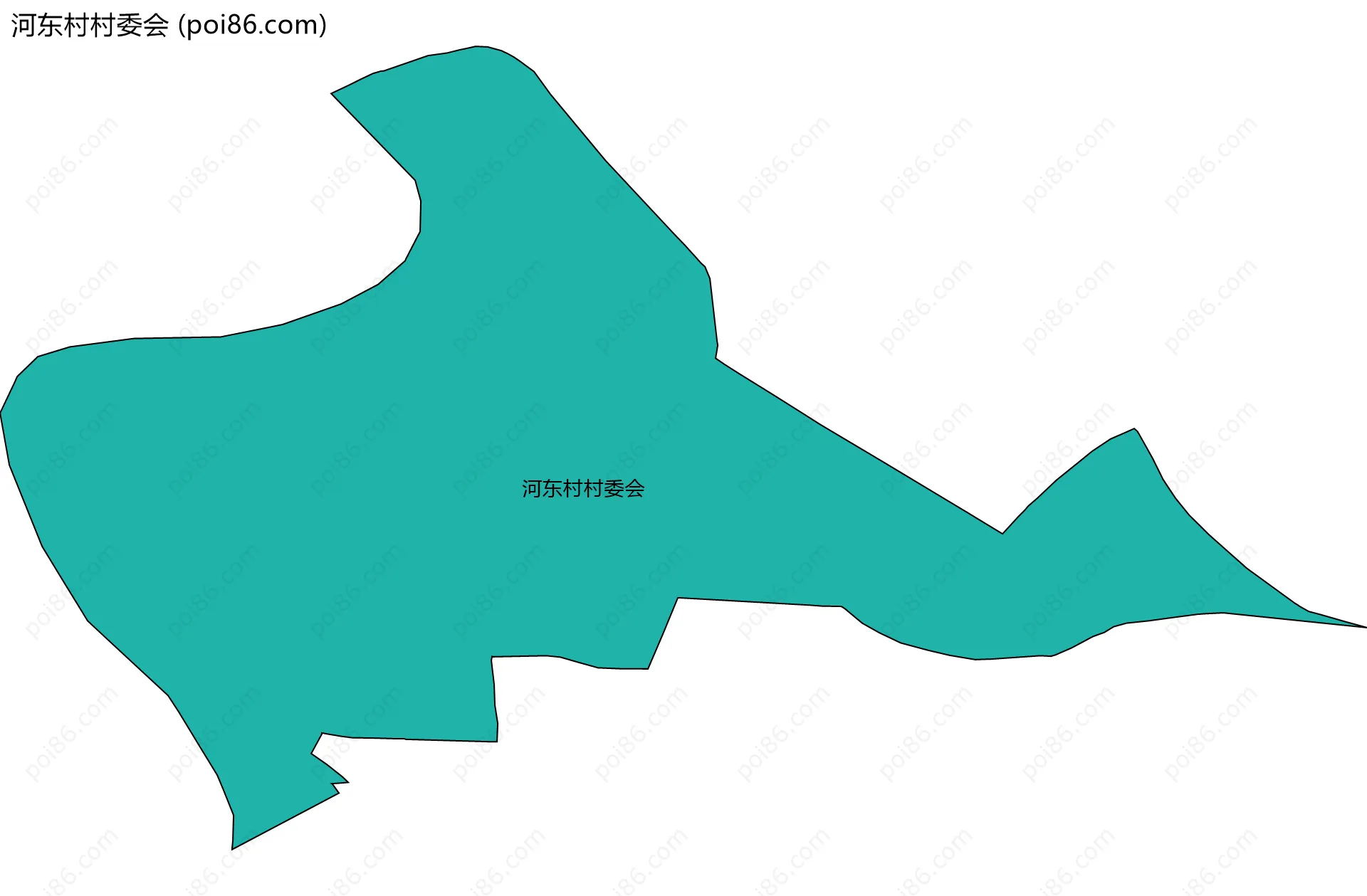 河东村村委会边界地图