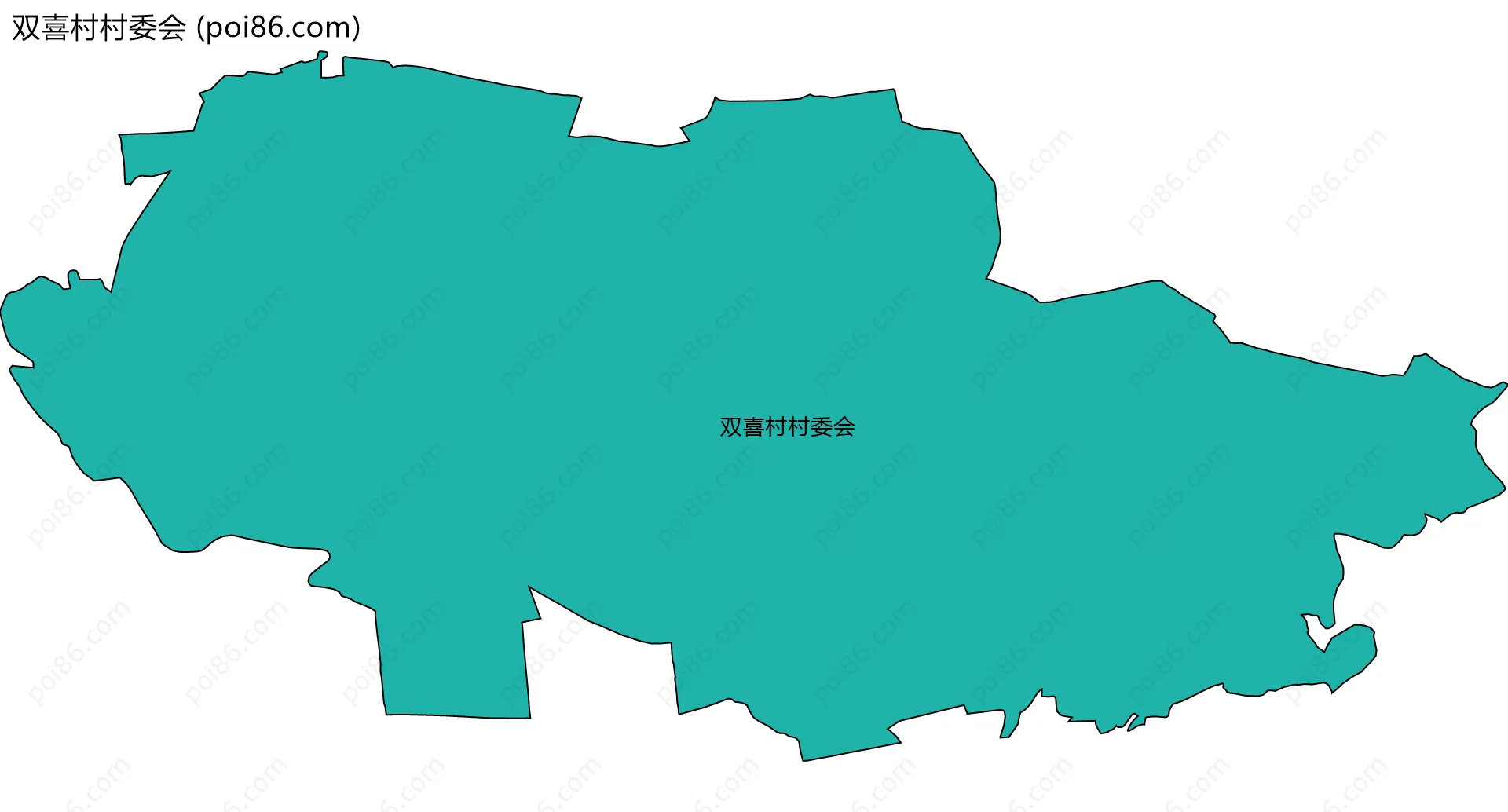 双喜村村委会边界地图