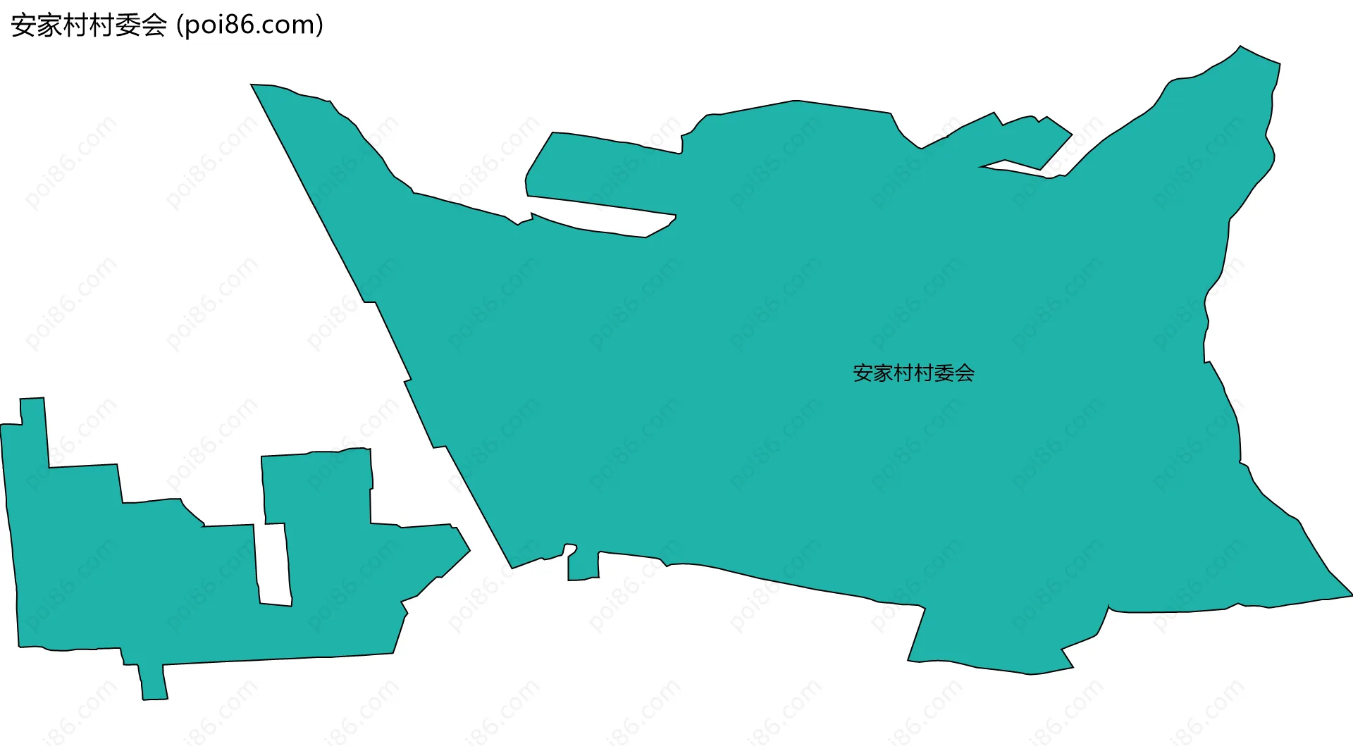 安家村村委会边界地图