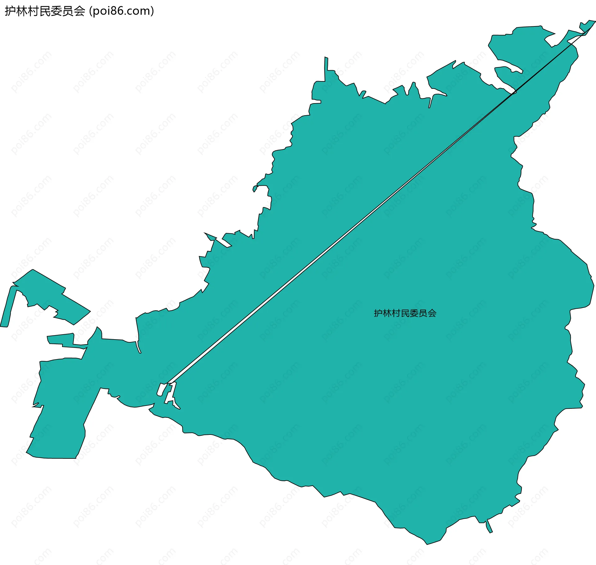 护林村民委员会边界地图