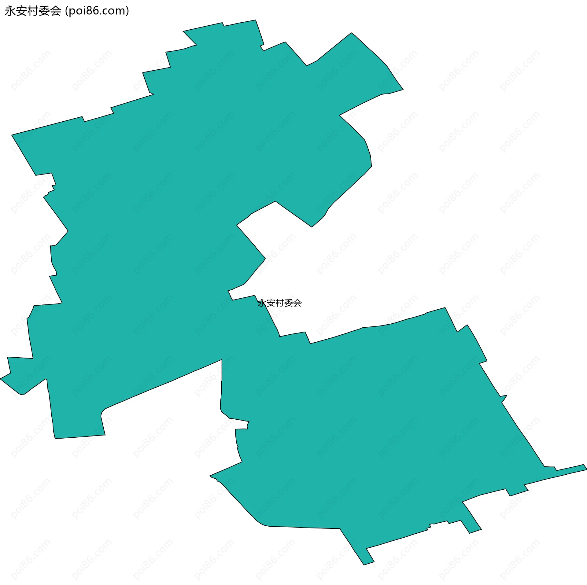 永安村委会边界地图
