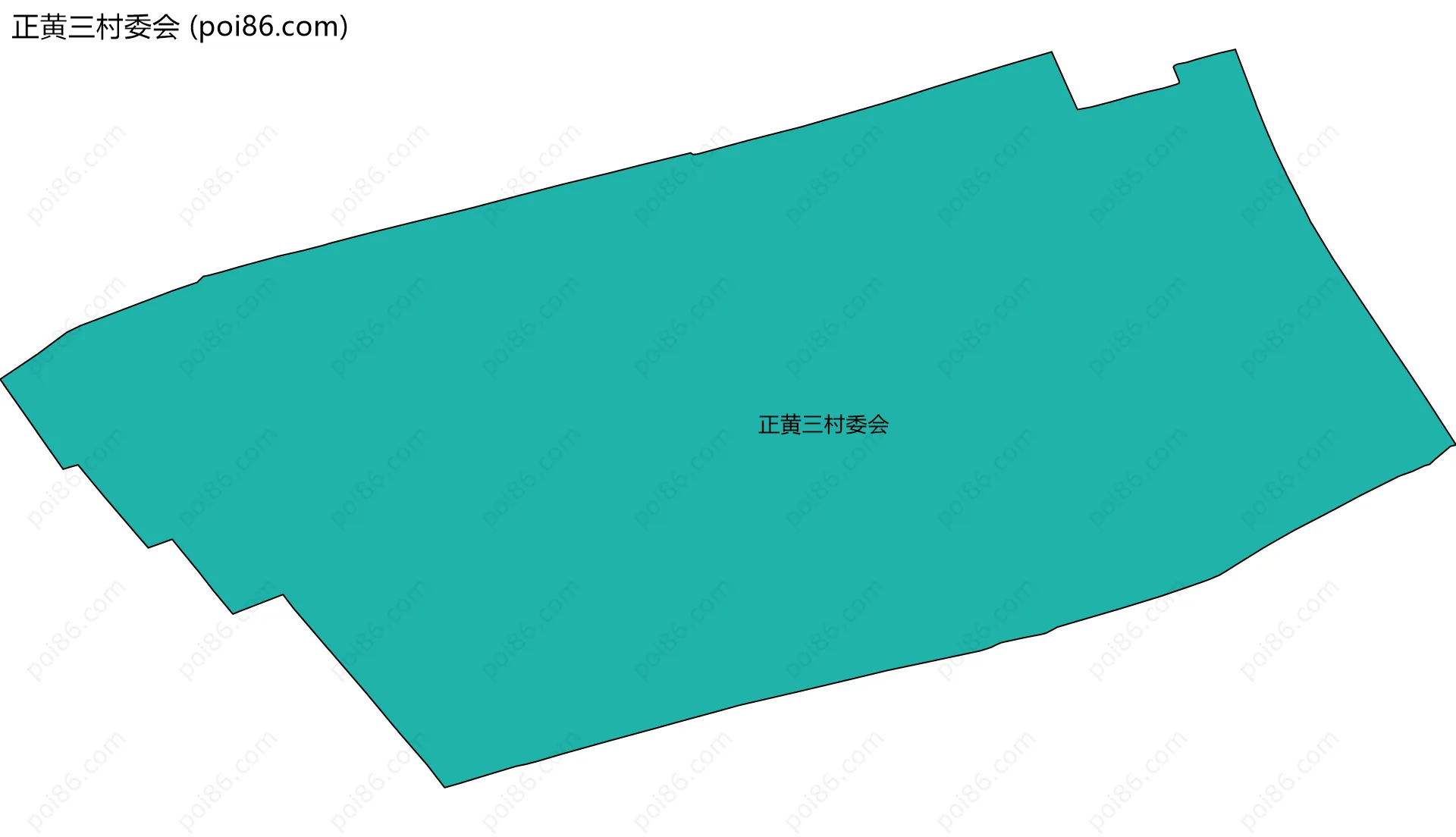 正黄三村委会边界地图