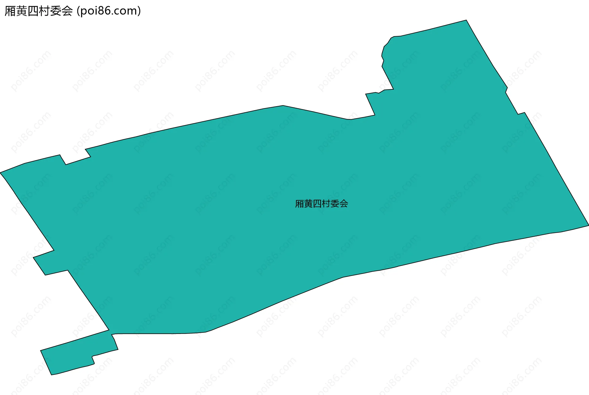 厢黄四村委会边界地图