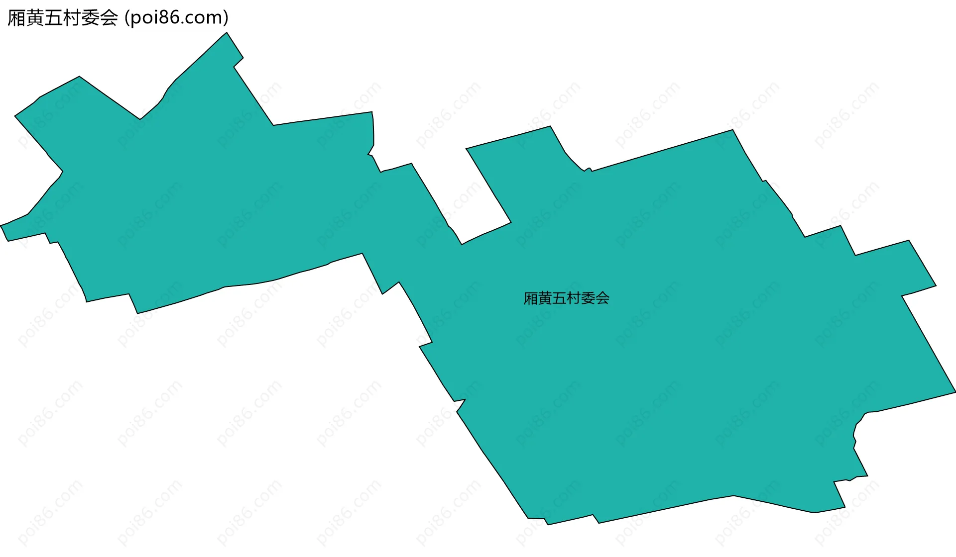 厢黄五村委会边界地图