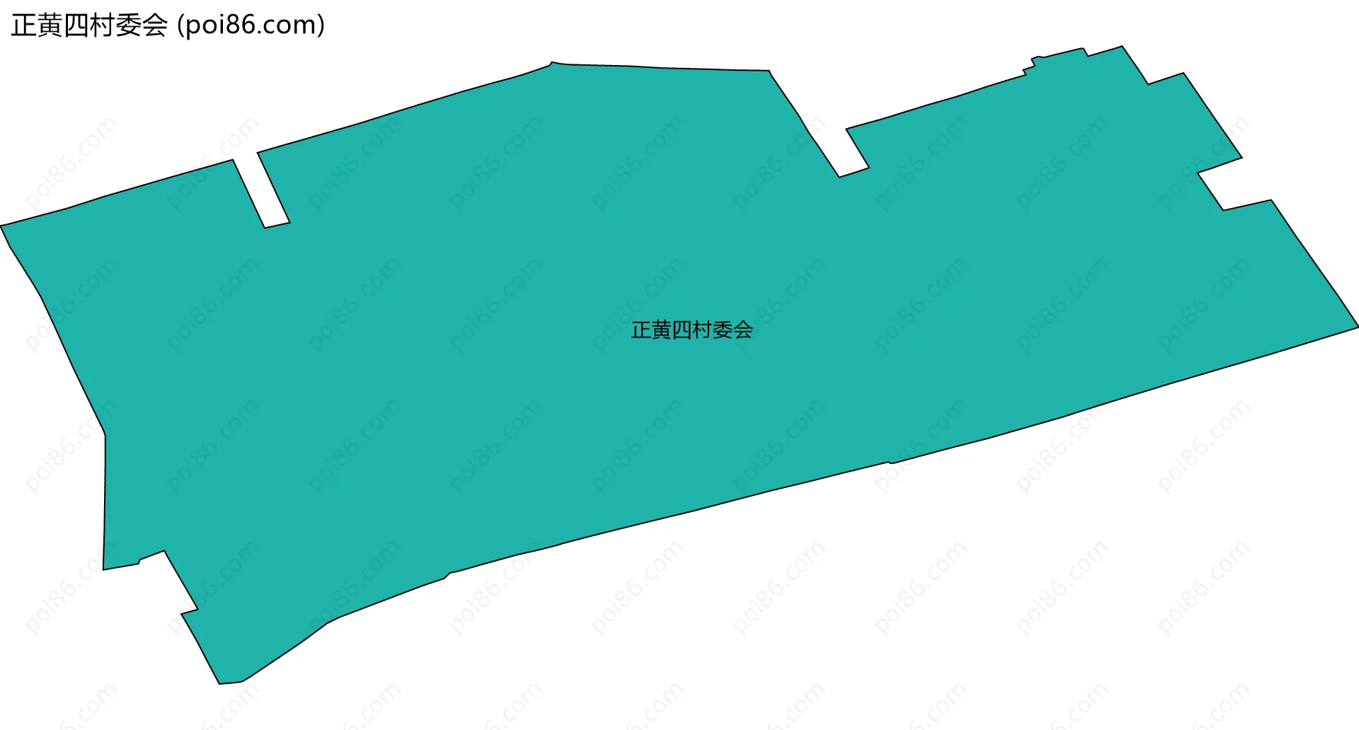 正黄四村委会边界地图