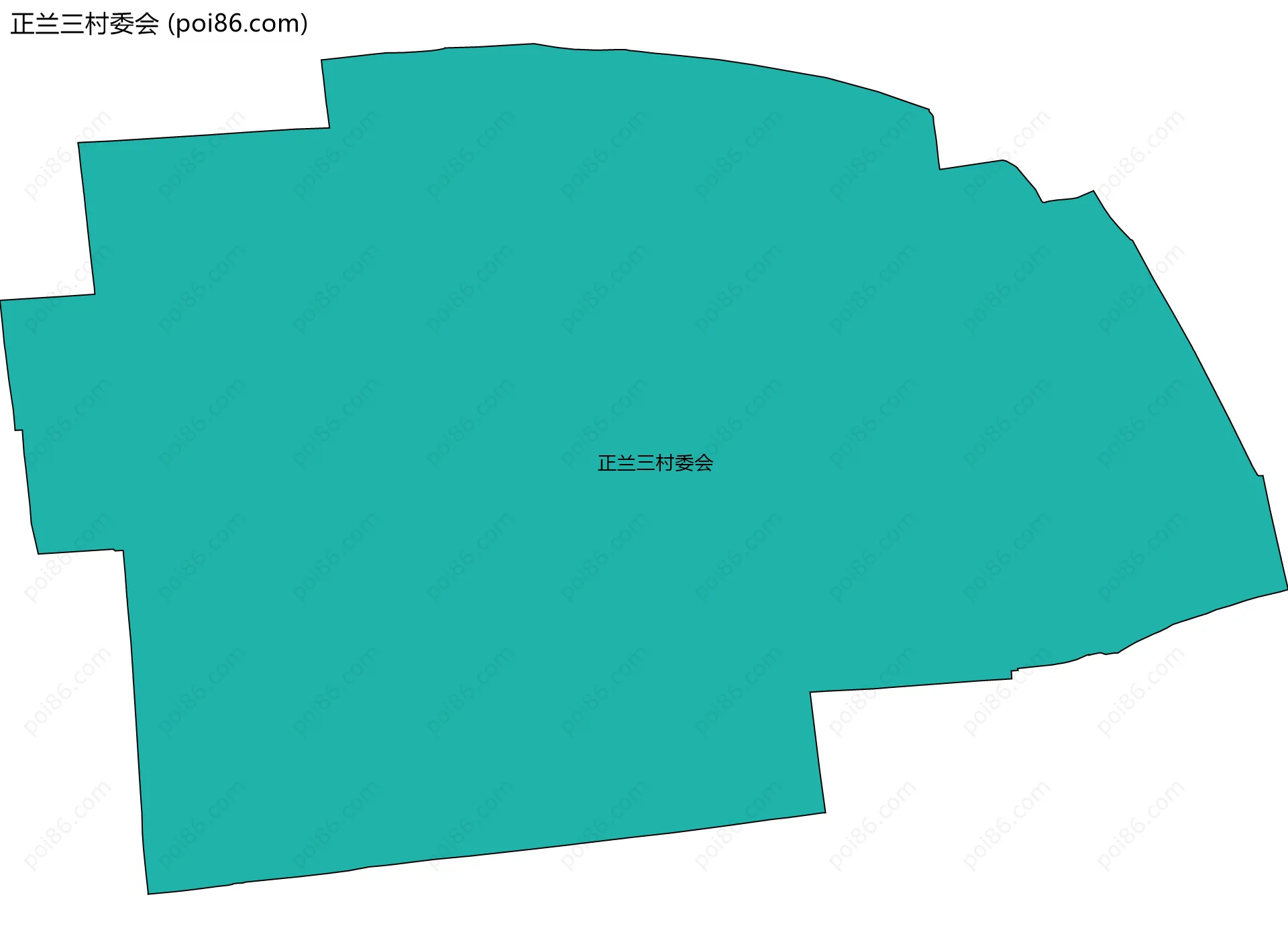 正兰三村委会边界地图