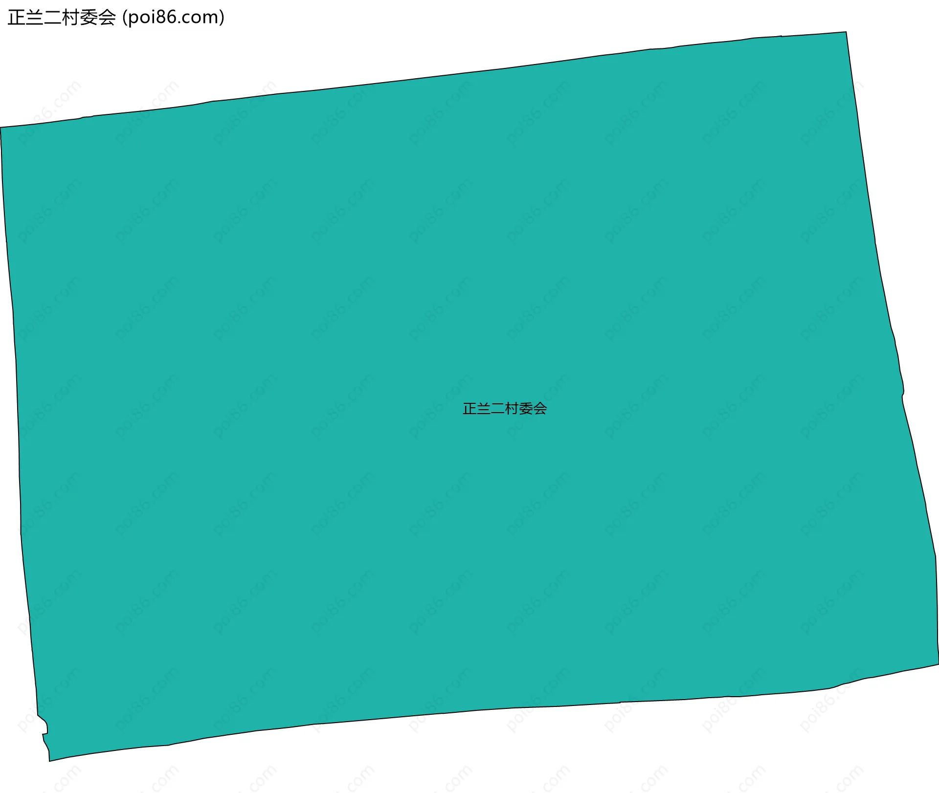 正兰二村委会边界地图