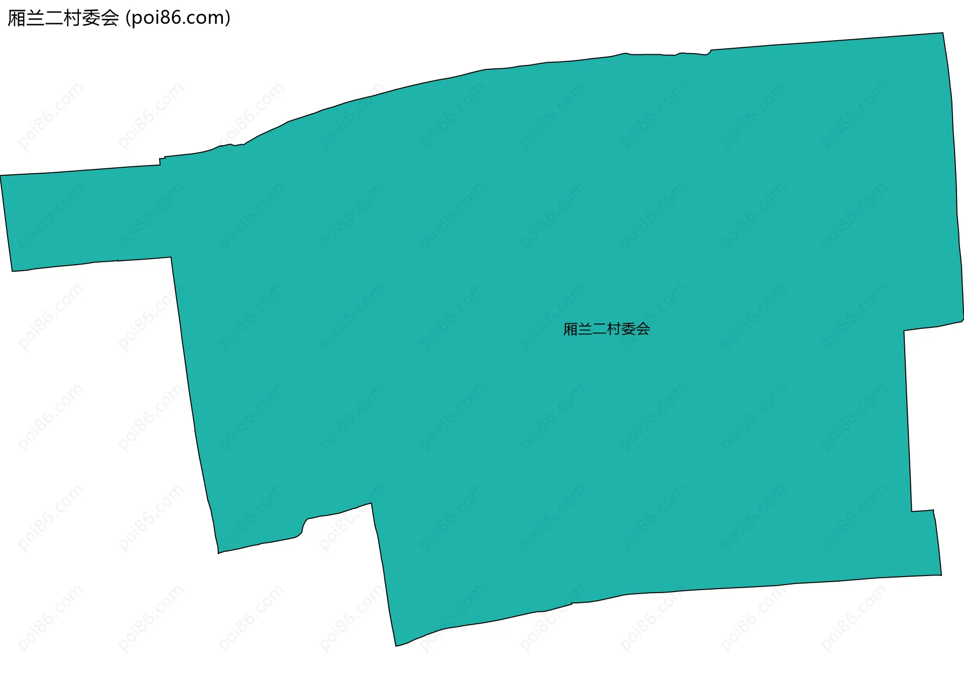 厢兰二村委会边界地图