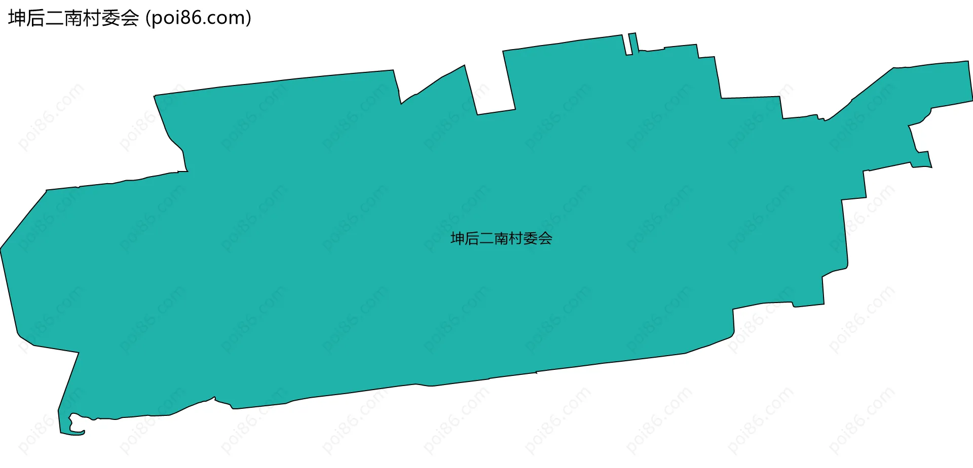 坤后二南村委会边界地图