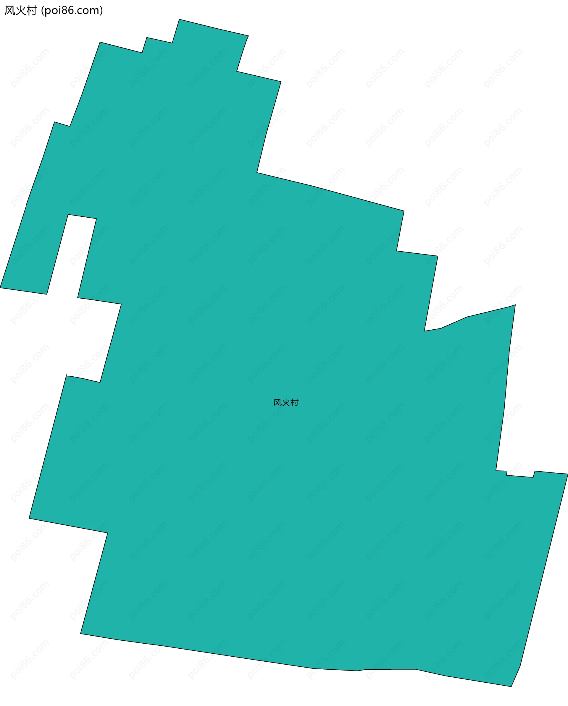 风火村边界地图