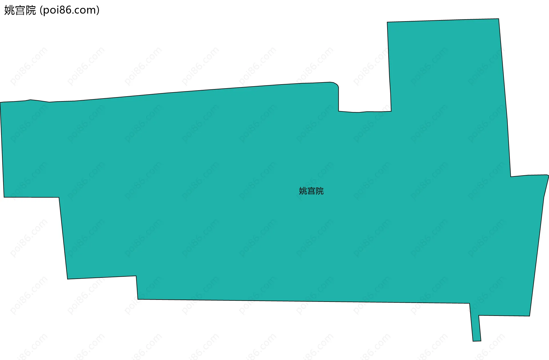 姚宫院边界地图