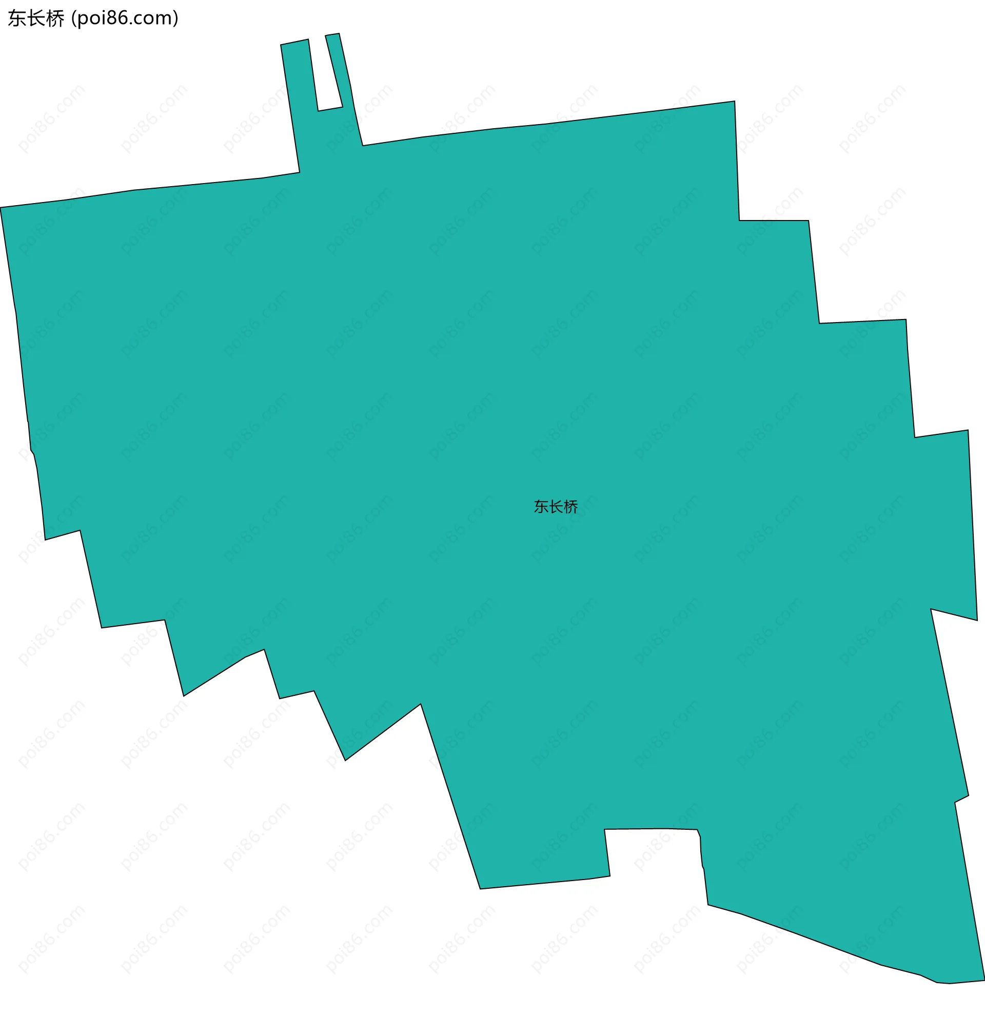 东长桥边界地图