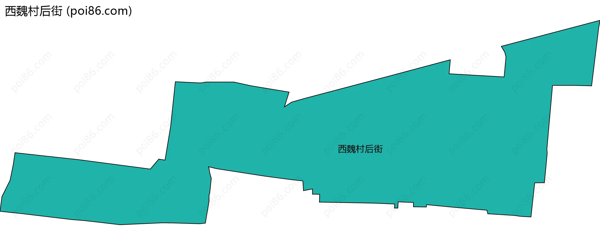 西魏村后街边界地图