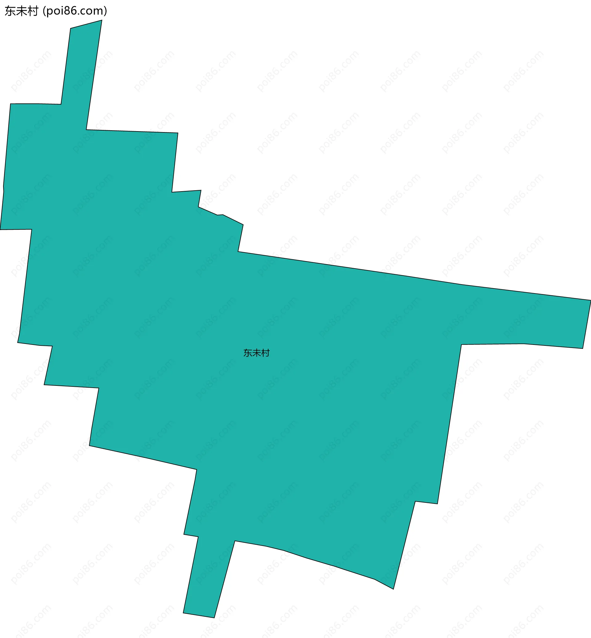 东未村边界地图