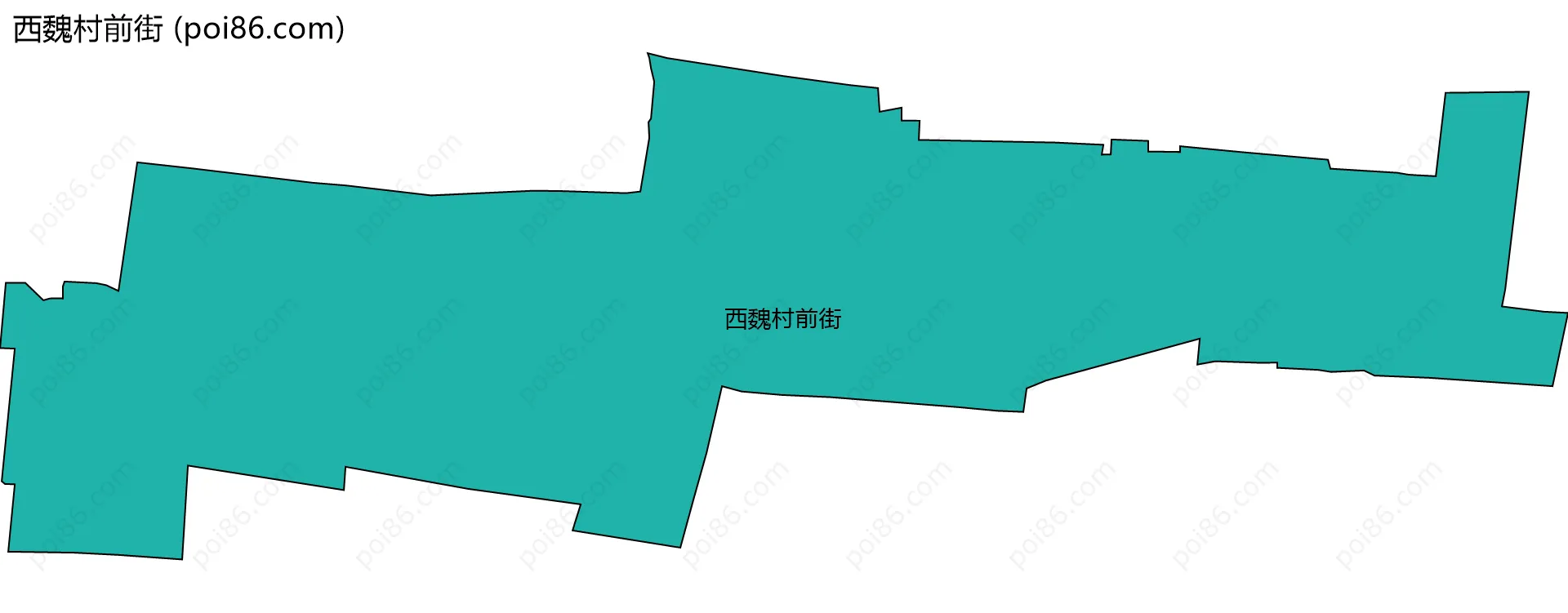 西魏村前街边界地图