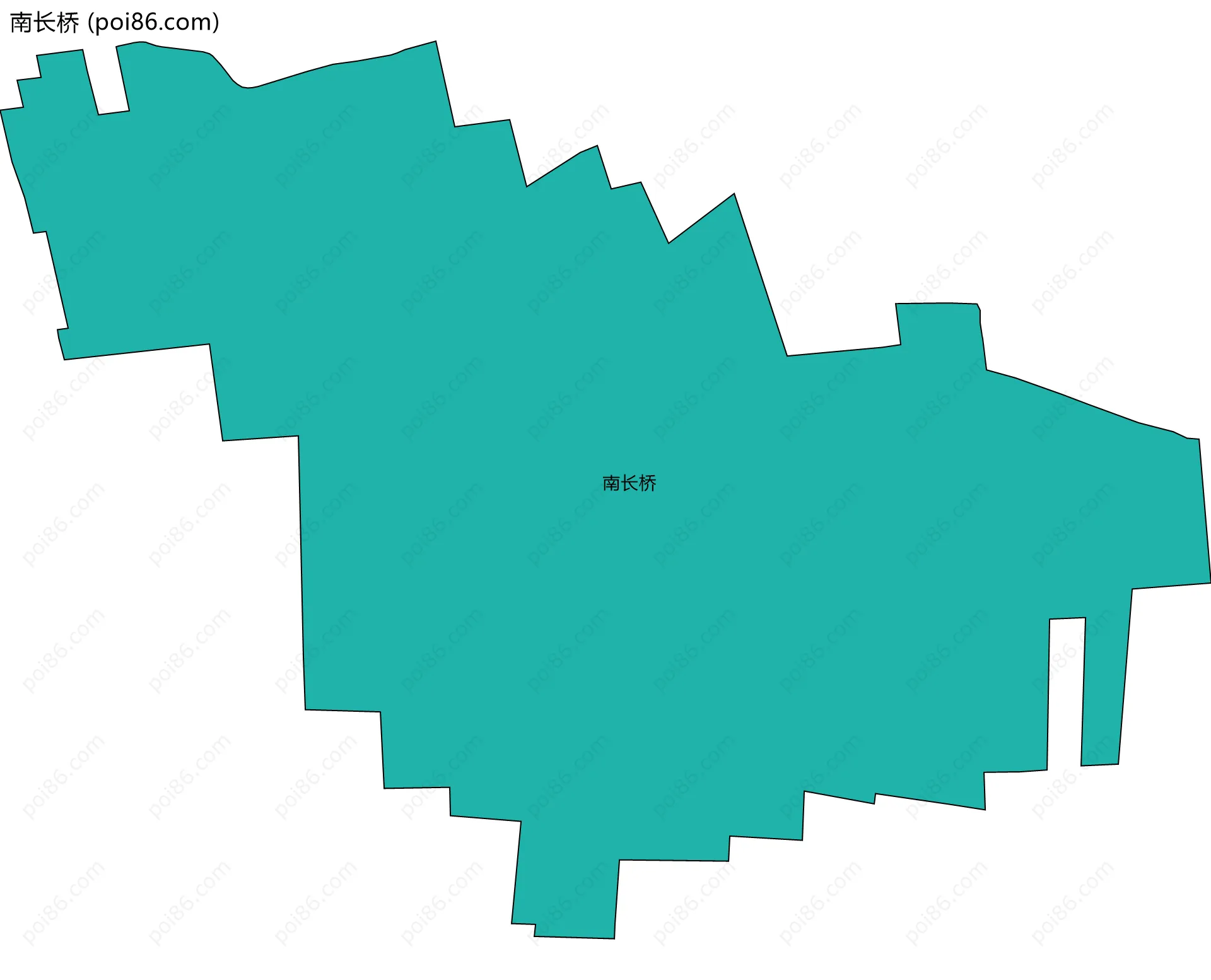 南长桥边界地图