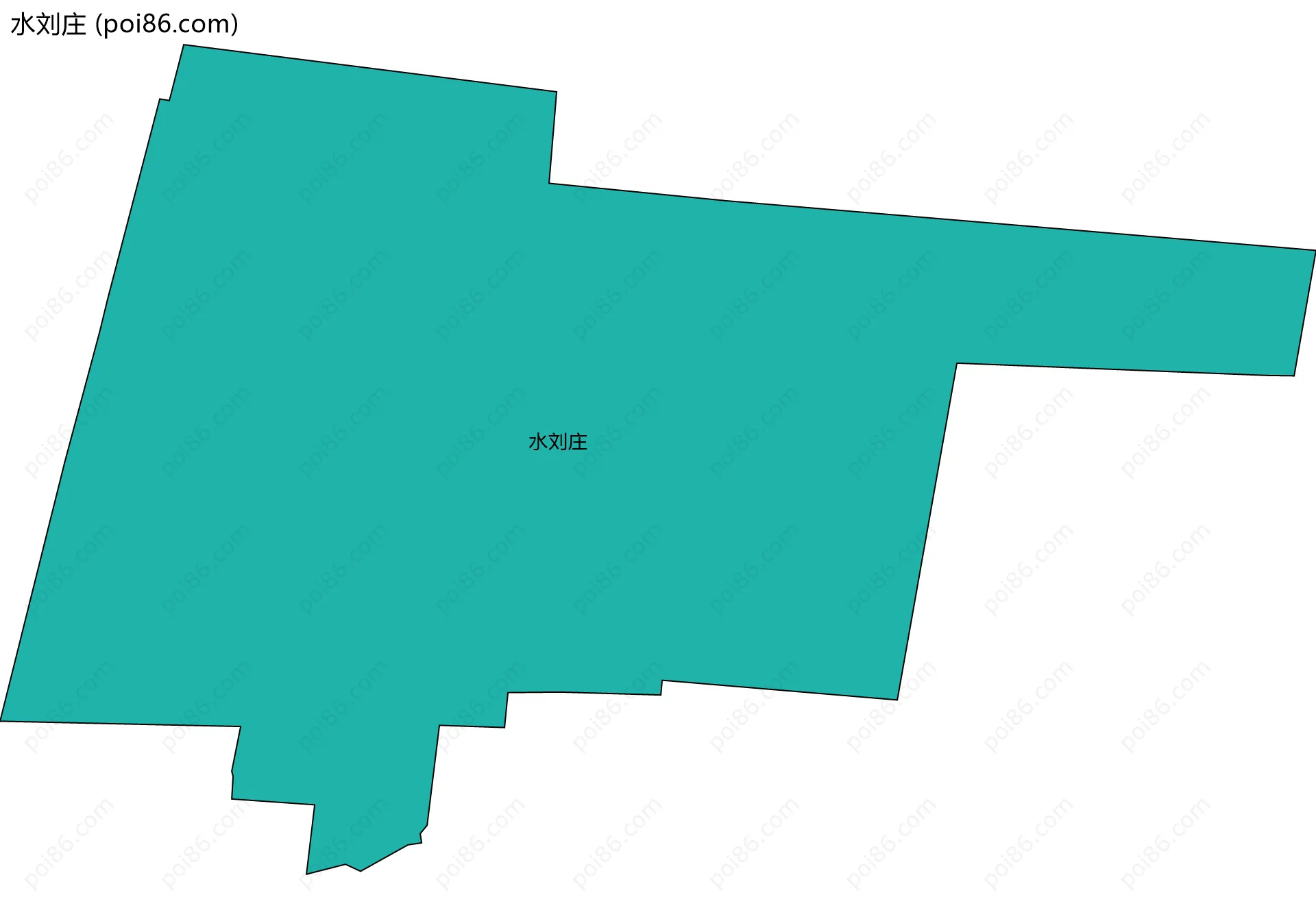 水刘庄边界地图