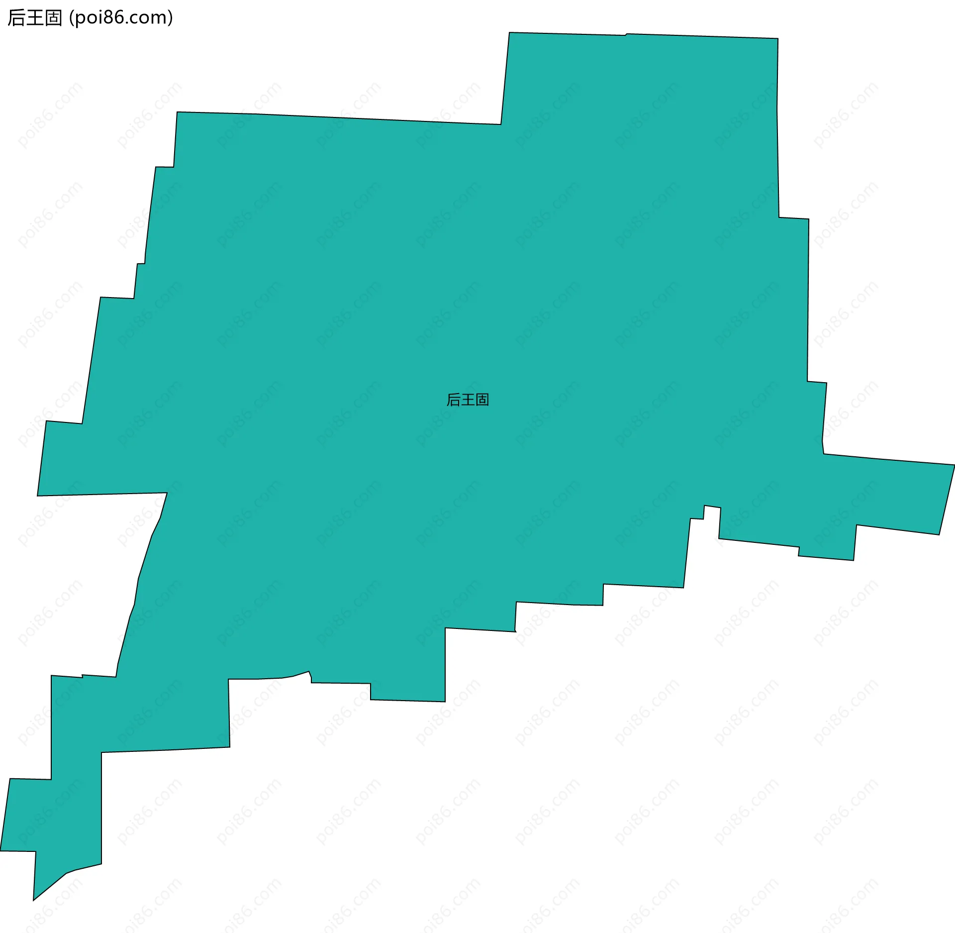 后王固边界地图