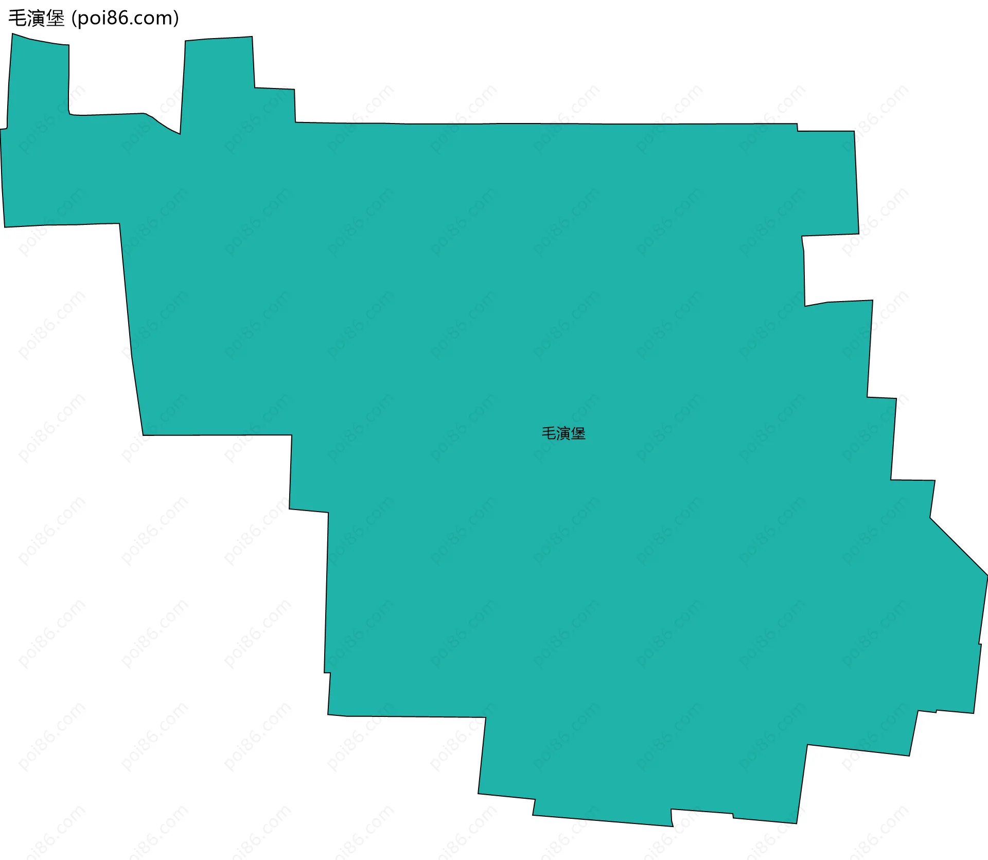 毛演堡边界地图