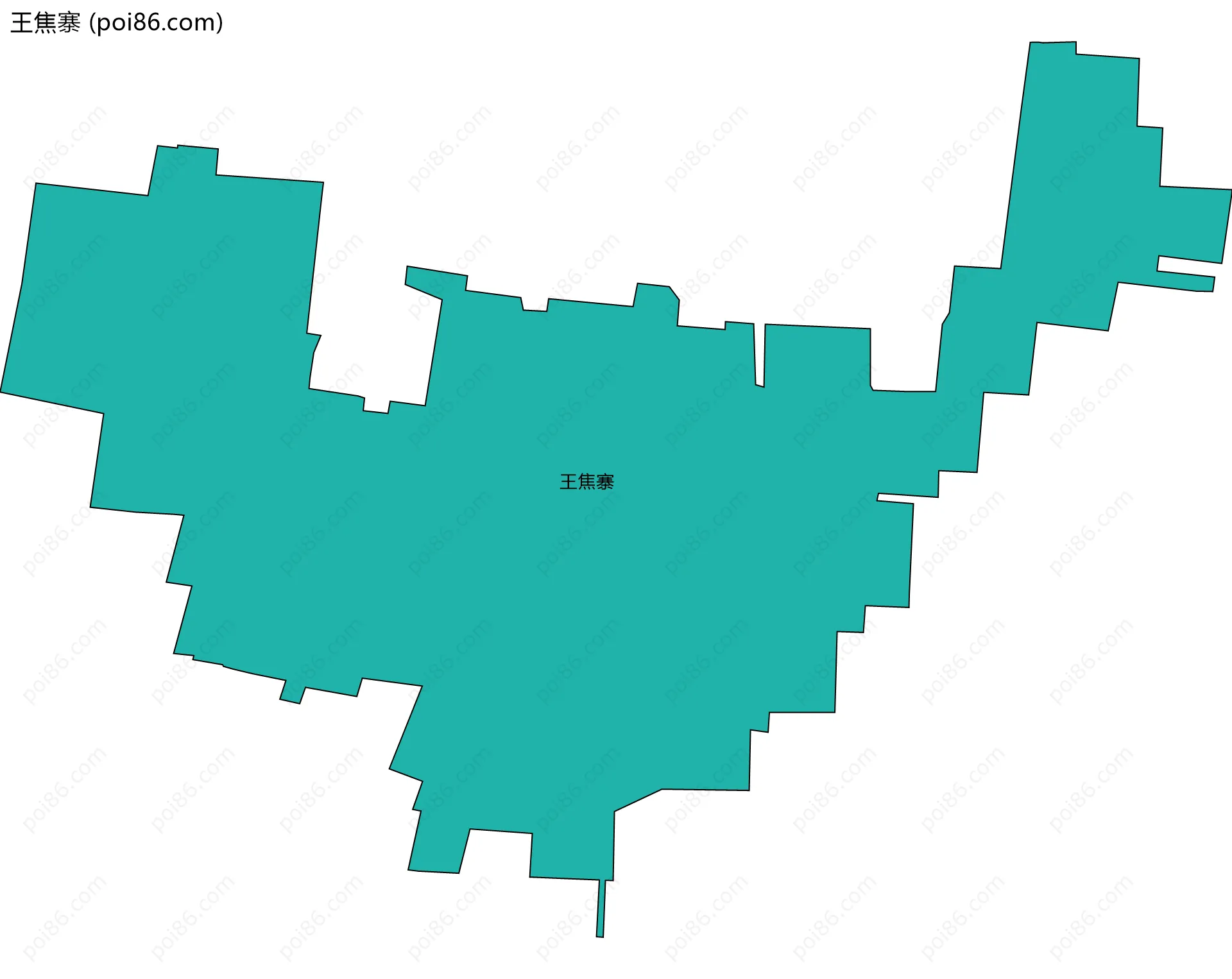 王焦寨边界地图