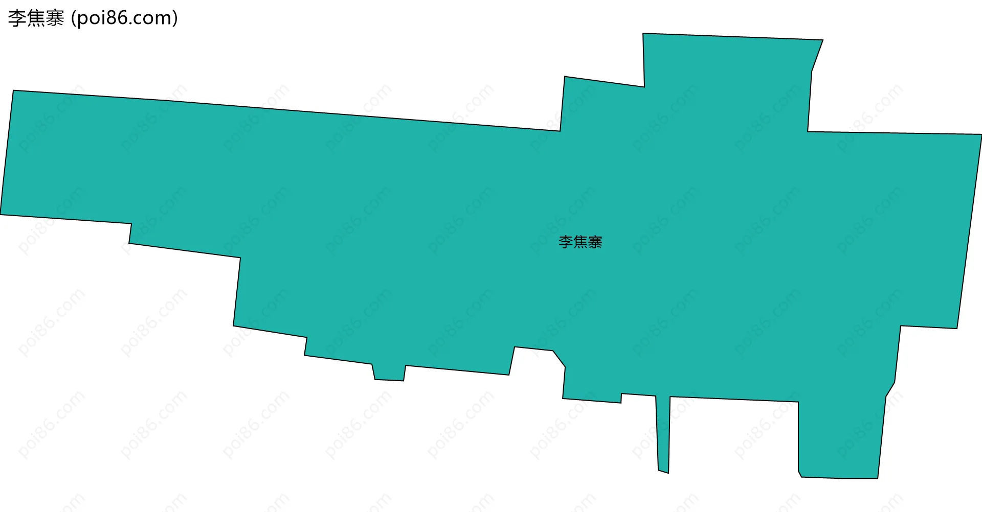 李焦寨边界地图