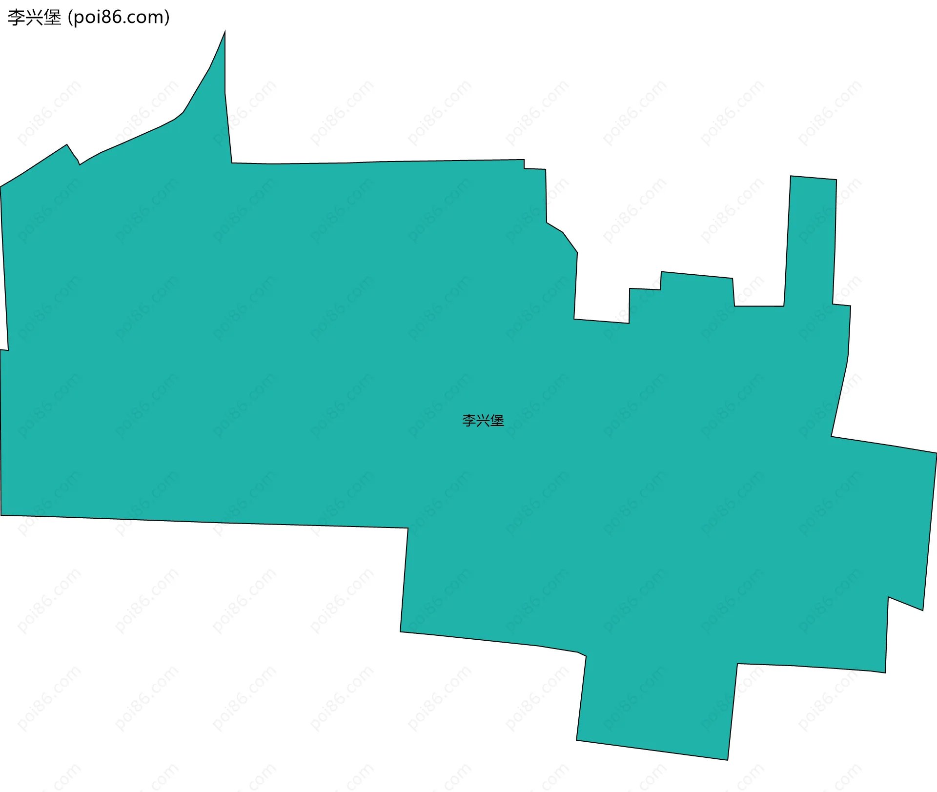 李兴堡边界地图
