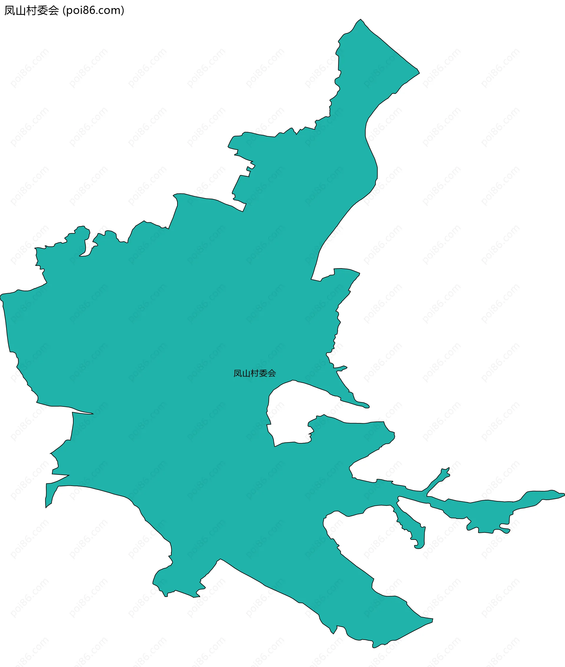 凤山村委会边界地图