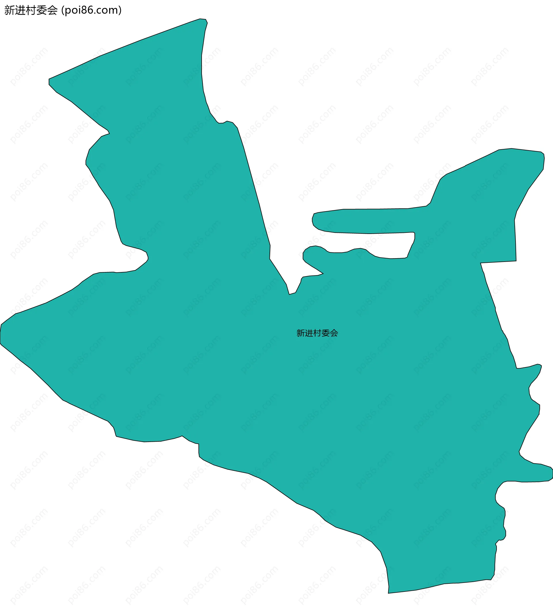 新进村委会边界地图